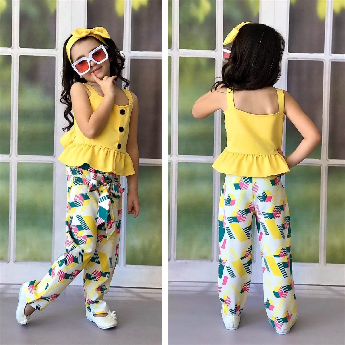Kız Çocuk Çok Parçalı Baharlık Kombin-Kız Çocuk Alt Üst Takım-QuzucukKids.com