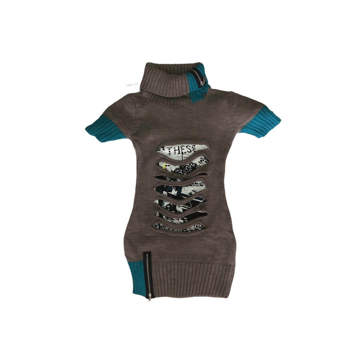 Kız Çocuk Kışlık Triko Tunik-Kız Çocuk Elbise-QuzucukKids.com