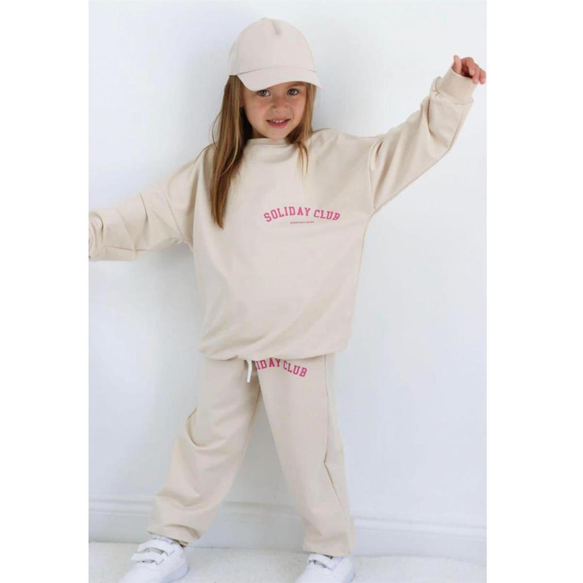 Kız Çocuk Krem 2'li Takım-Kız Çocuk Alt Üst Takım-Kız Çocuk Krem 2'li Takım | QuzucukKids.com-QuzucukKids.com