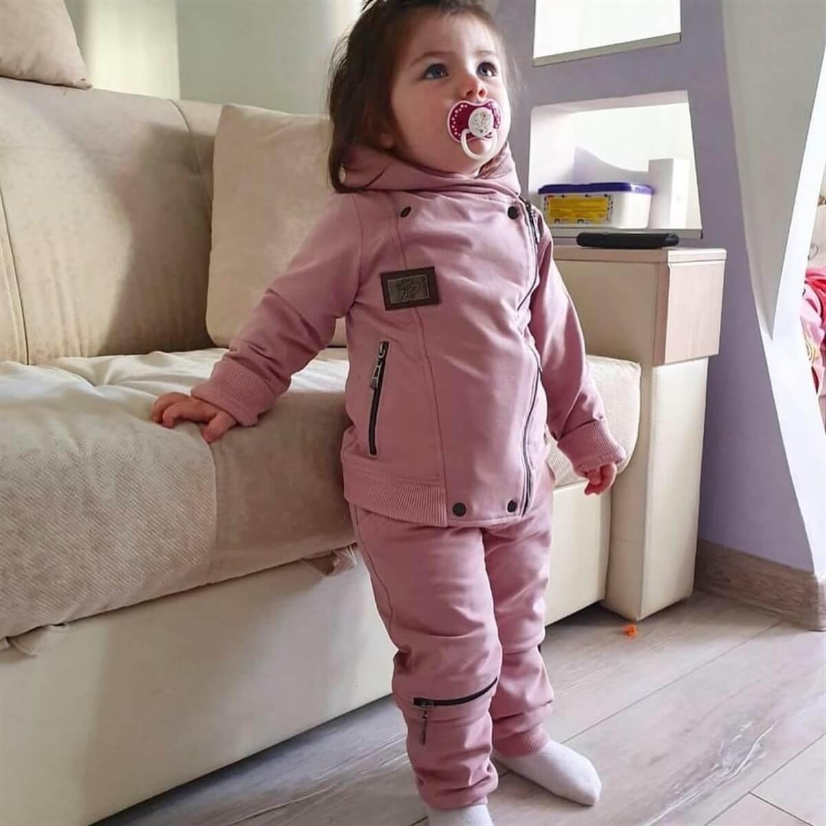 Kız Çocuk Pembe Eşofman Seti-Seasonal Products-QuzucukKids.com