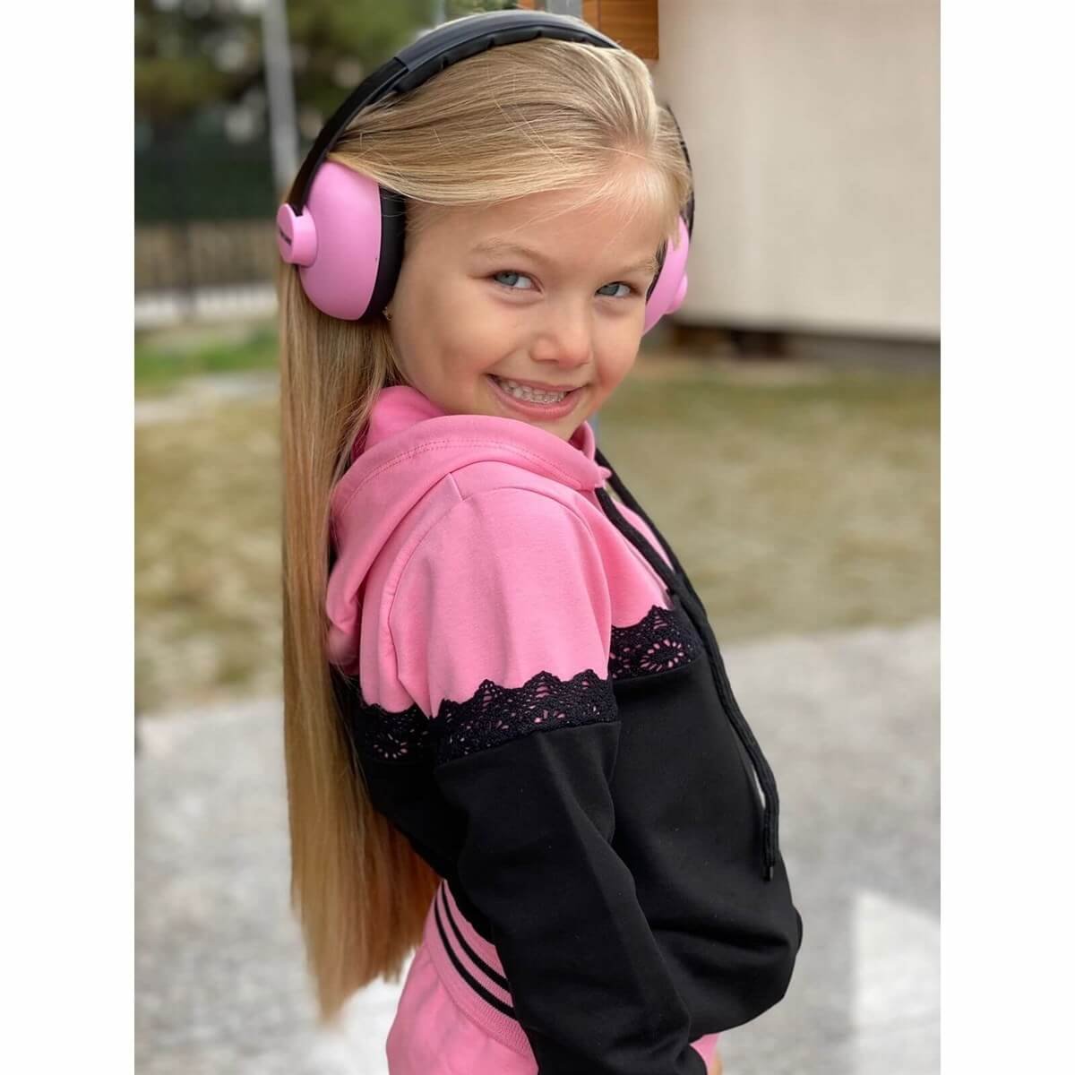 Kız Çocuk Pembe Eşofman Takımı Güpürlü-Kız Çocuk Alt Üst Takım-QuzucukKids.com