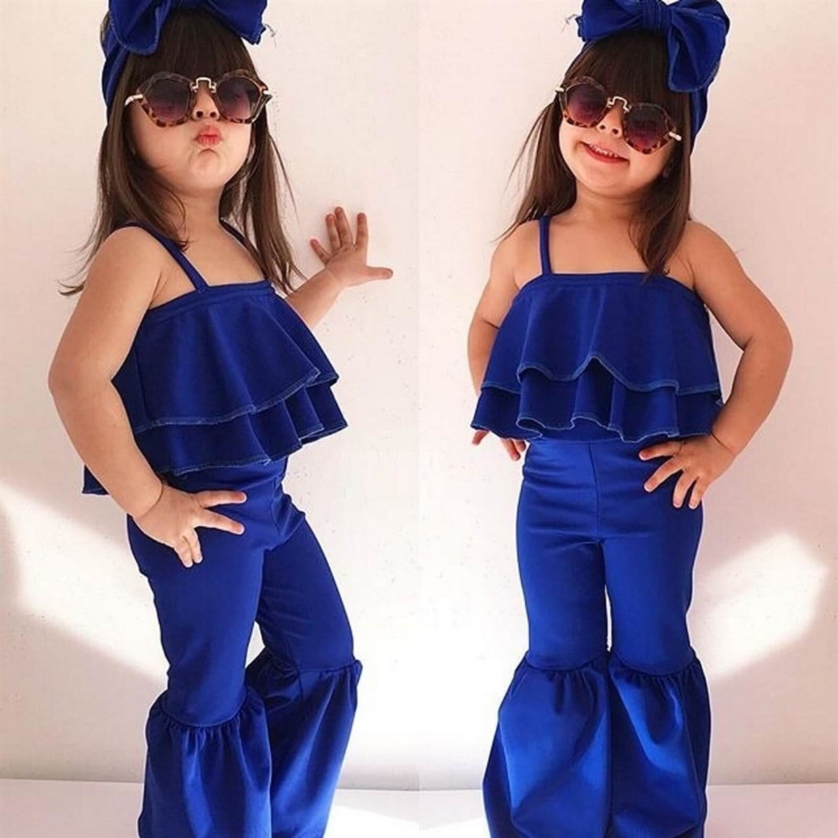 Kız Çocuk Straplez Tulum-Kid Girl Trousers, Jeans, Joggers & Leggings-QuzucukKids.com