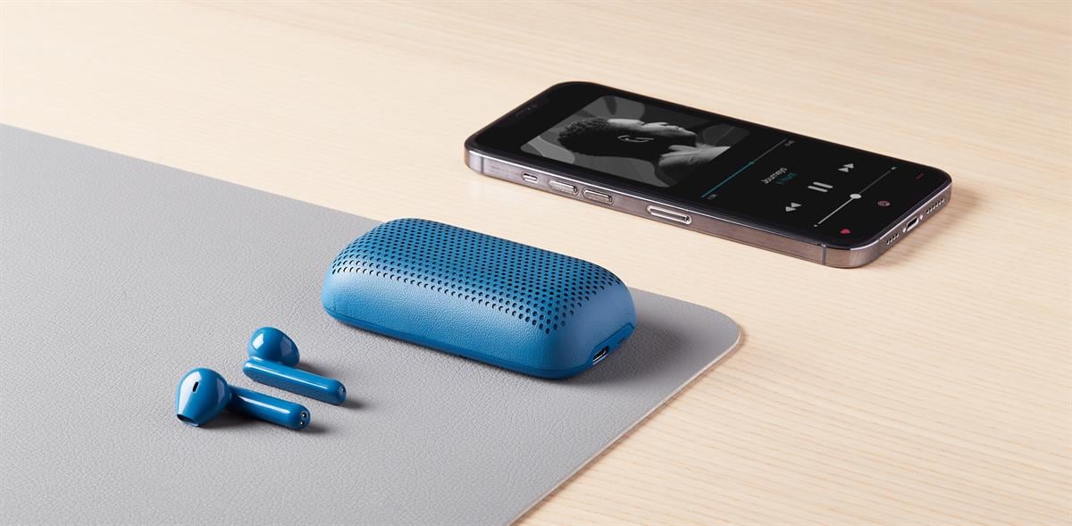 Lexon Speakerbuds Bluetooth Kulaklık & Bluetooth Hoparlör Mavi