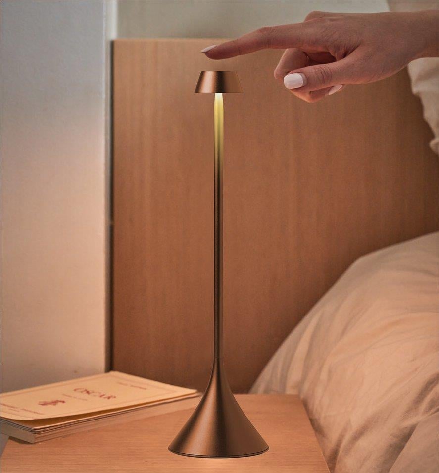 Lexon Steli Shade Led Masa Lambası Bronz