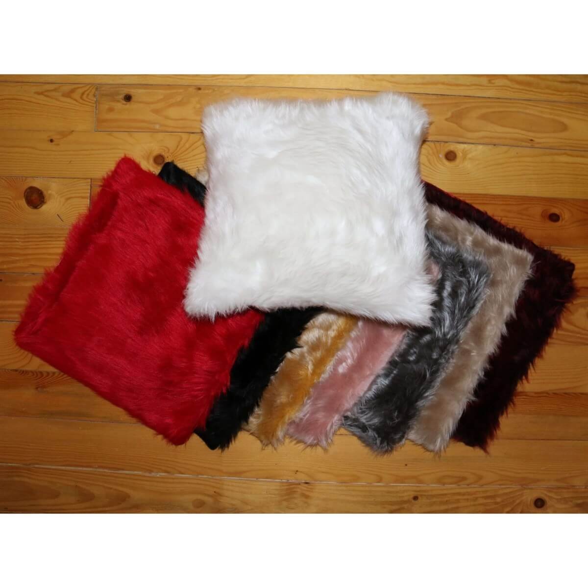 Peluş Kare Kırlent Kılıfı 40*40 cm-Kız Çocuk Aksesuar-QuzucukKids.com