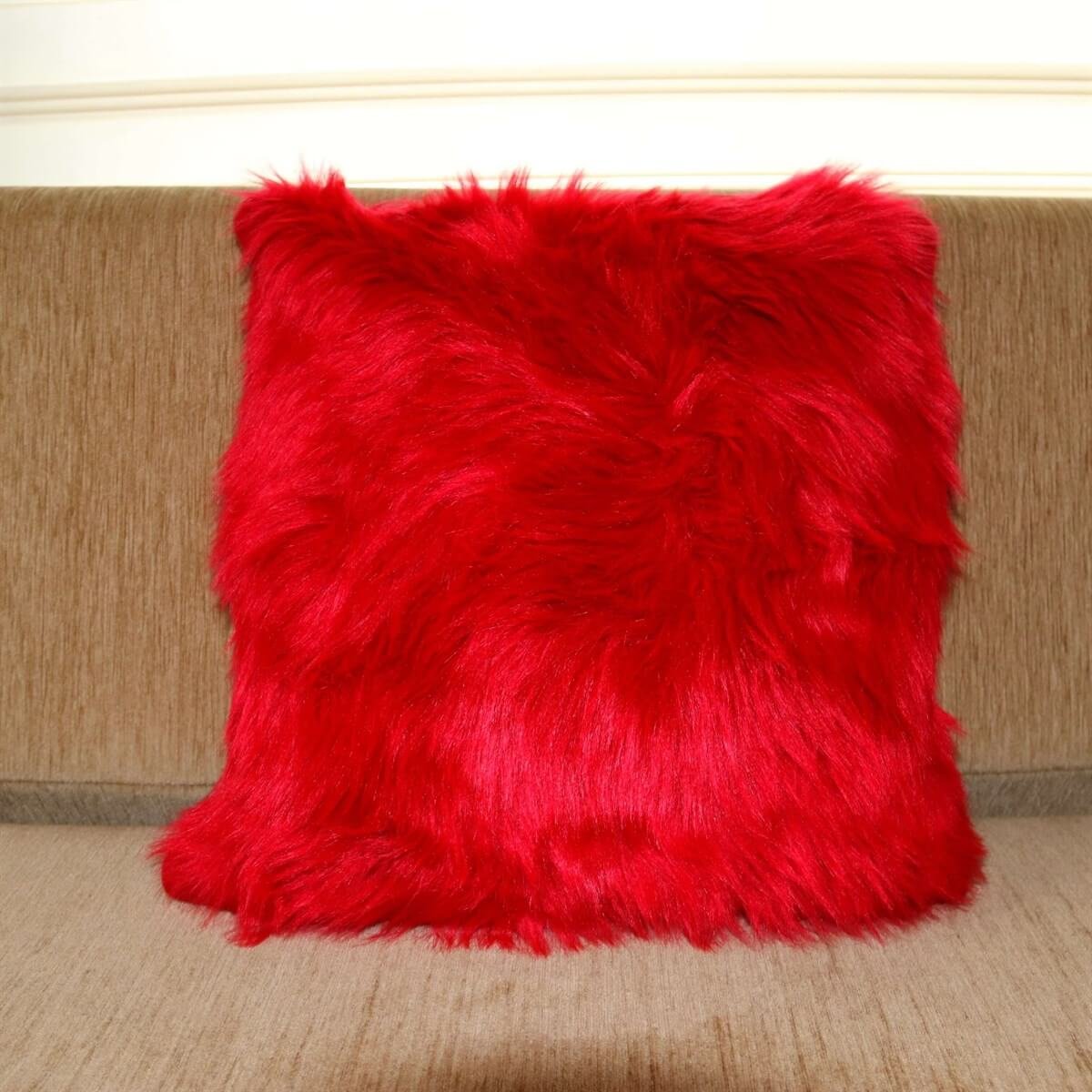 Peluş Kare Kırlent Kılıfı 40*40 cm-Kız Çocuk Aksesuar-QuzucukKids.com