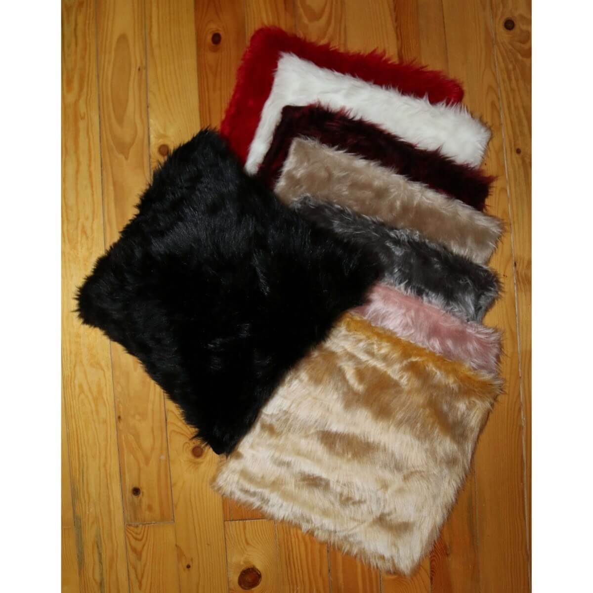 Peluş Kare Kırlent Kılıfı 40*40 cm-Kız Çocuk Aksesuar-QuzucukKids.com