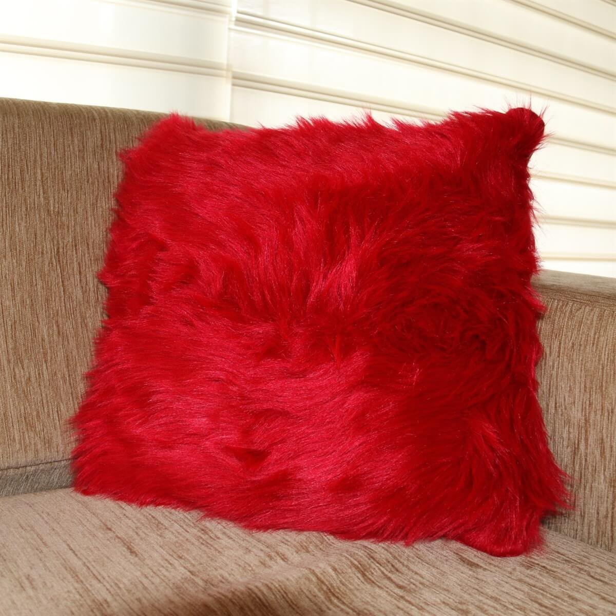 Peluş Kare Kırlent Kılıfı 40*40 cm-Kız Çocuk Aksesuar-QuzucukKids.com