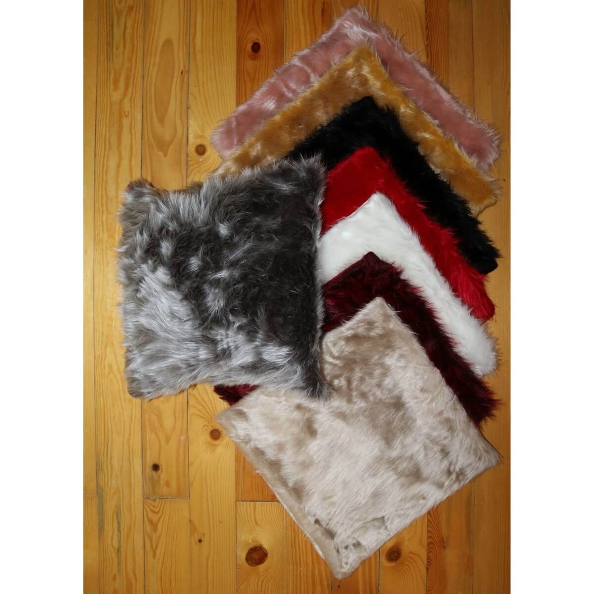 Peluş Kare Kırlent Kılıfı 40*40 cm-Kız Çocuk Aksesuar-QuzucukKids.com