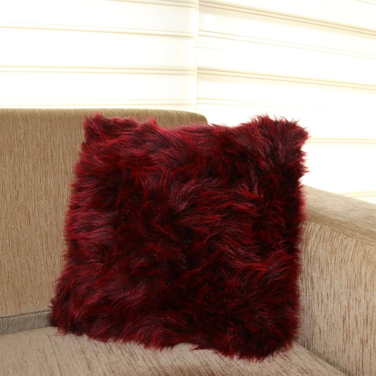 Peluş Kare Kırlent Kılıfı 40*40 cm-Kız Çocuk Aksesuar-QuzucukKids.com