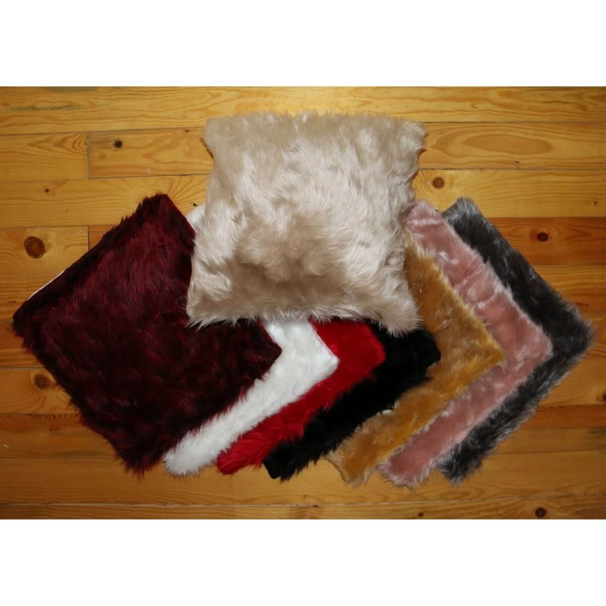 Peluş Kare Kırlent Kılıfı 40*40 cm-Kız Çocuk Aksesuar-QuzucukKids.com