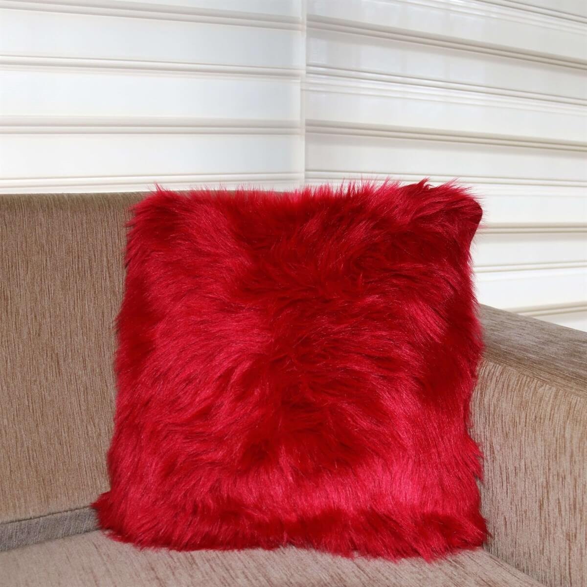 Peluş Kare Kırlent Kılıfı 40*40 cm-Kız Çocuk Aksesuar-QuzucukKids.com