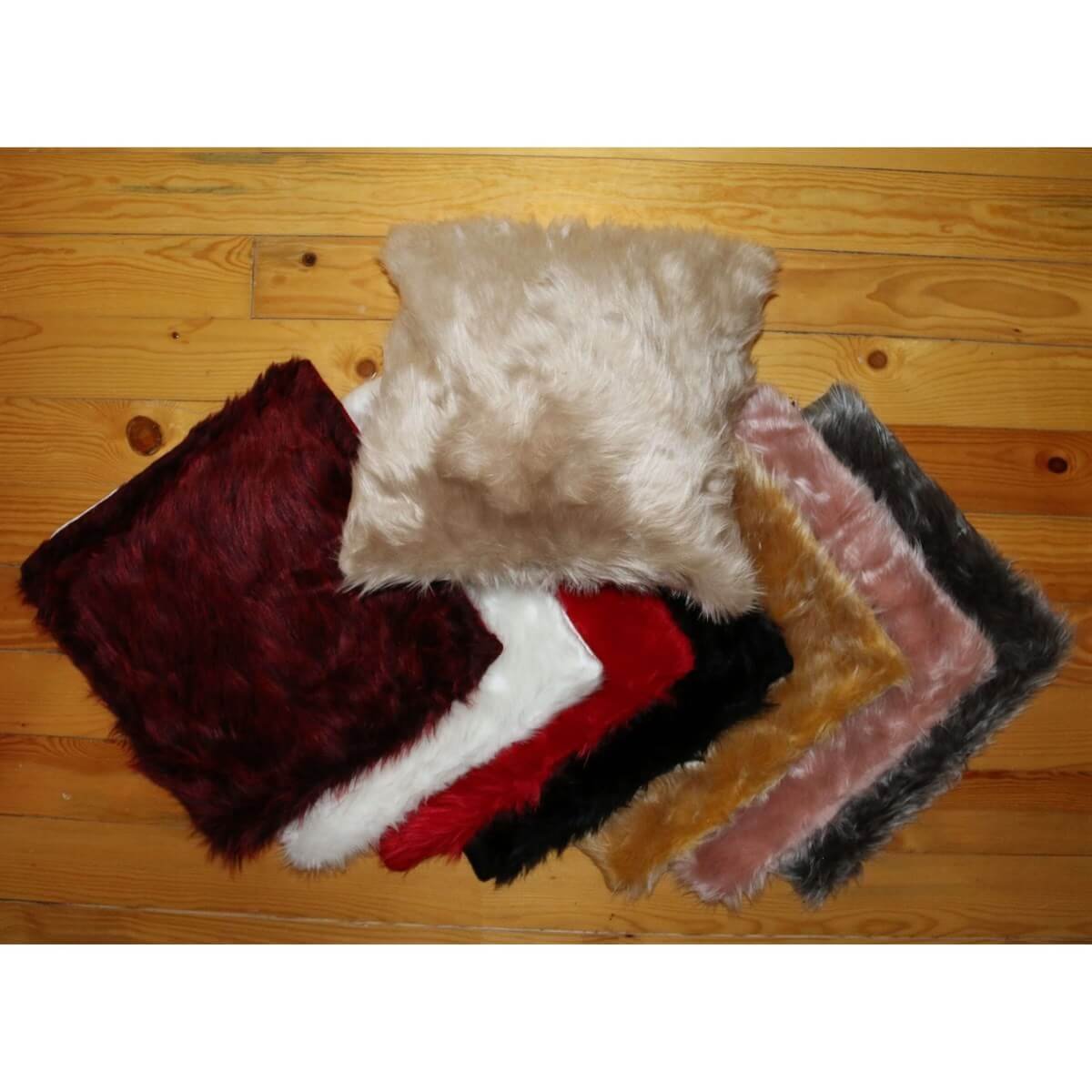 Peluş Kare Kırlent Kılıfı 40*40 cm-Kız Çocuk Aksesuar-QuzucukKids.com