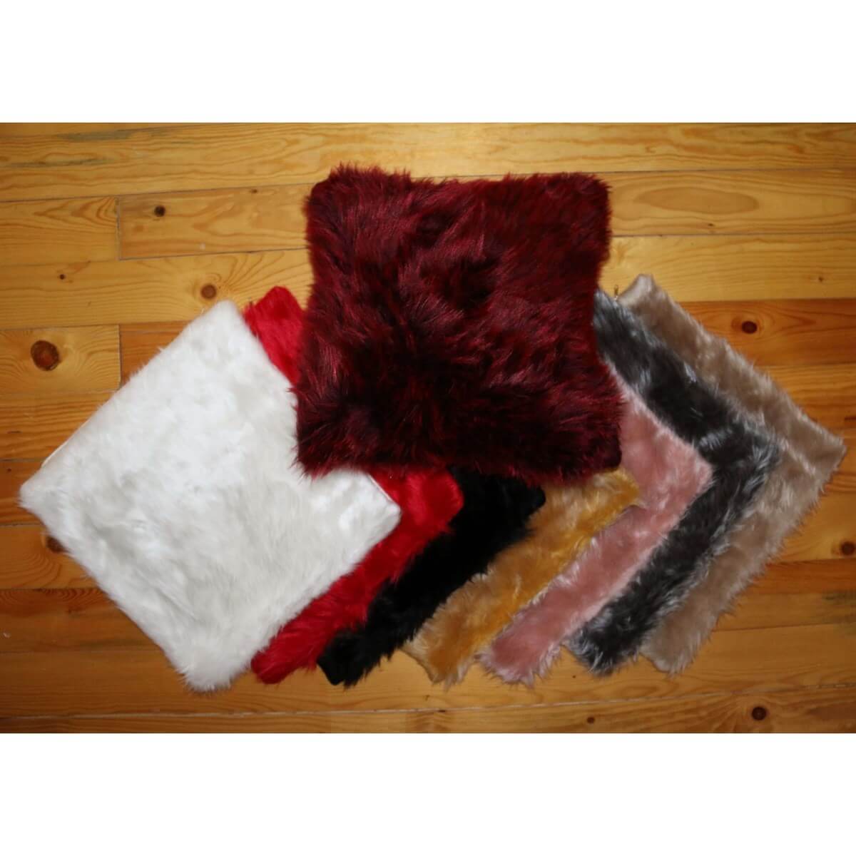 Peluş Kare Kırlent Kılıfı 40*40 cm-Kız Çocuk Aksesuar-QuzucukKids.com