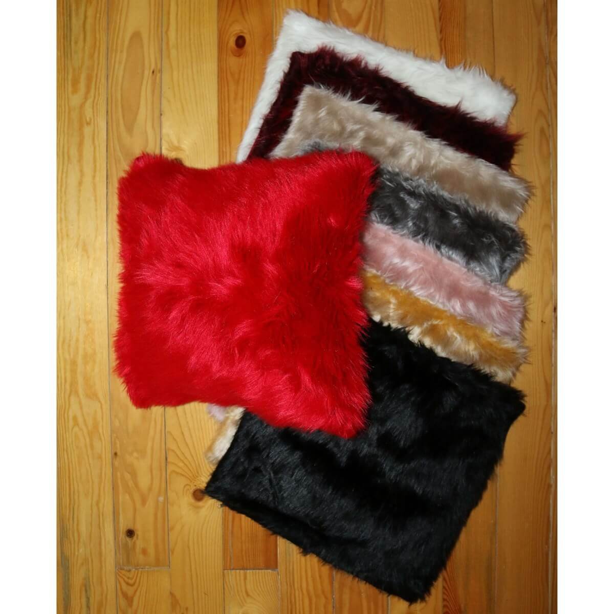 Peluş Kare Kırlent Kılıfı 40*40 cm-Kız Çocuk Aksesuar-QuzucukKids.com