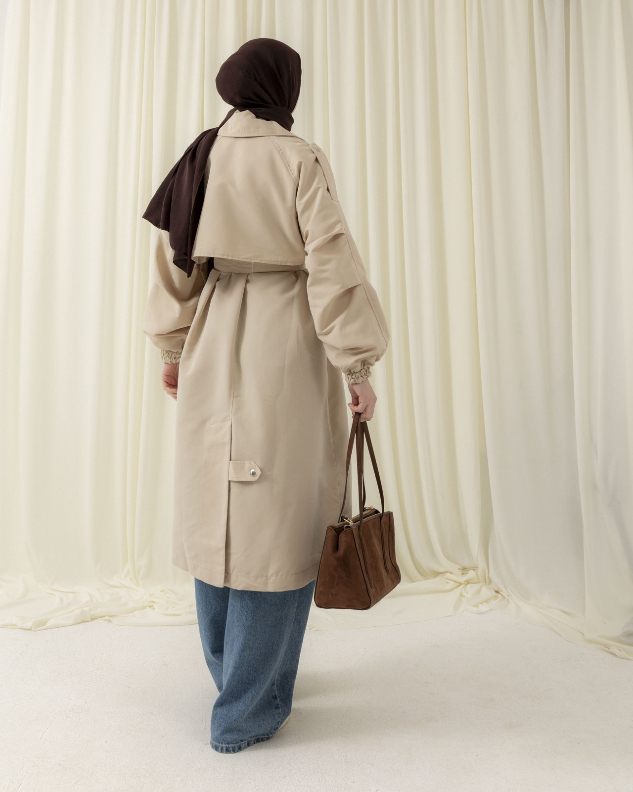 Apoletli Taş Trençkot