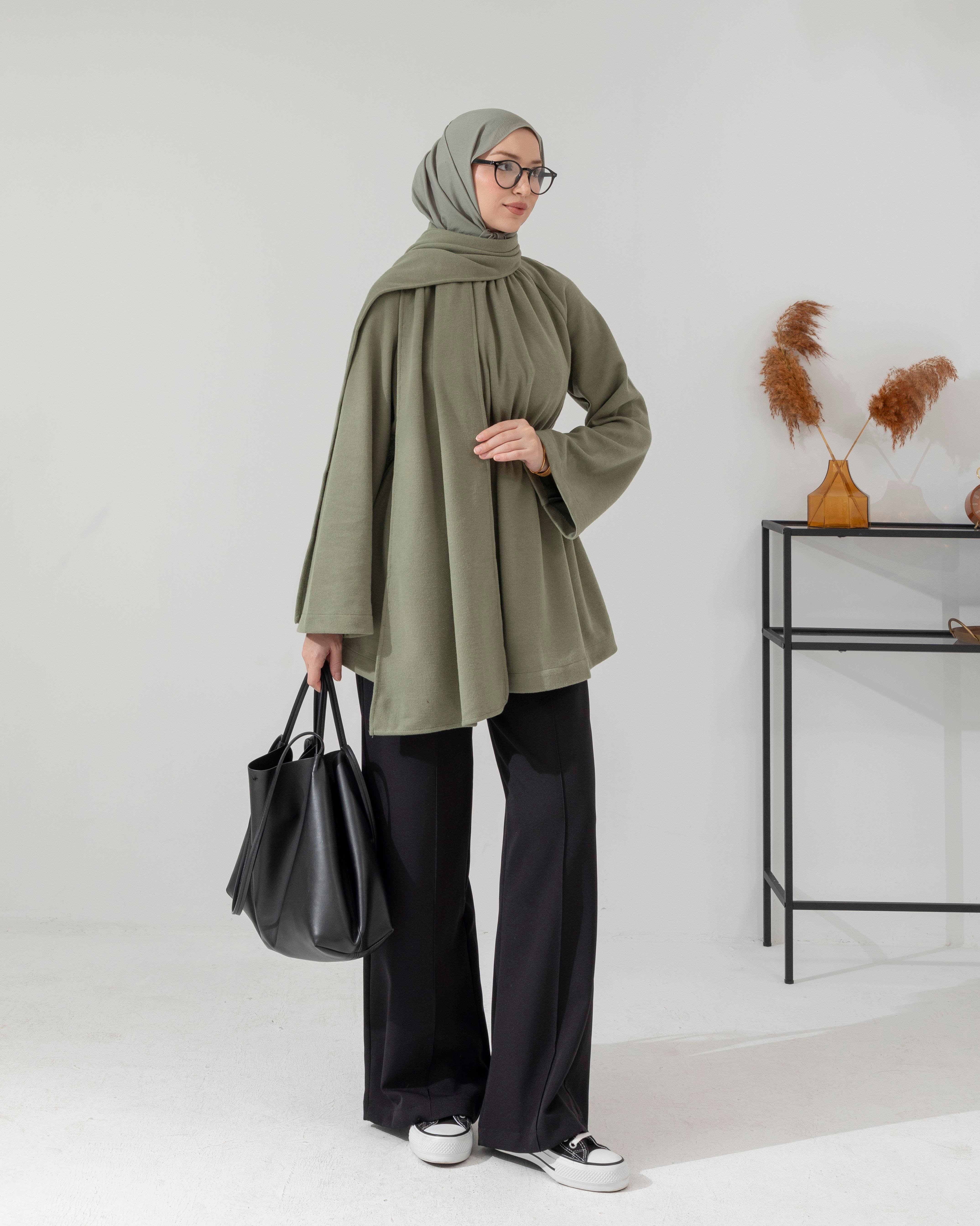 Atkılı Mint Yeşili Tunik