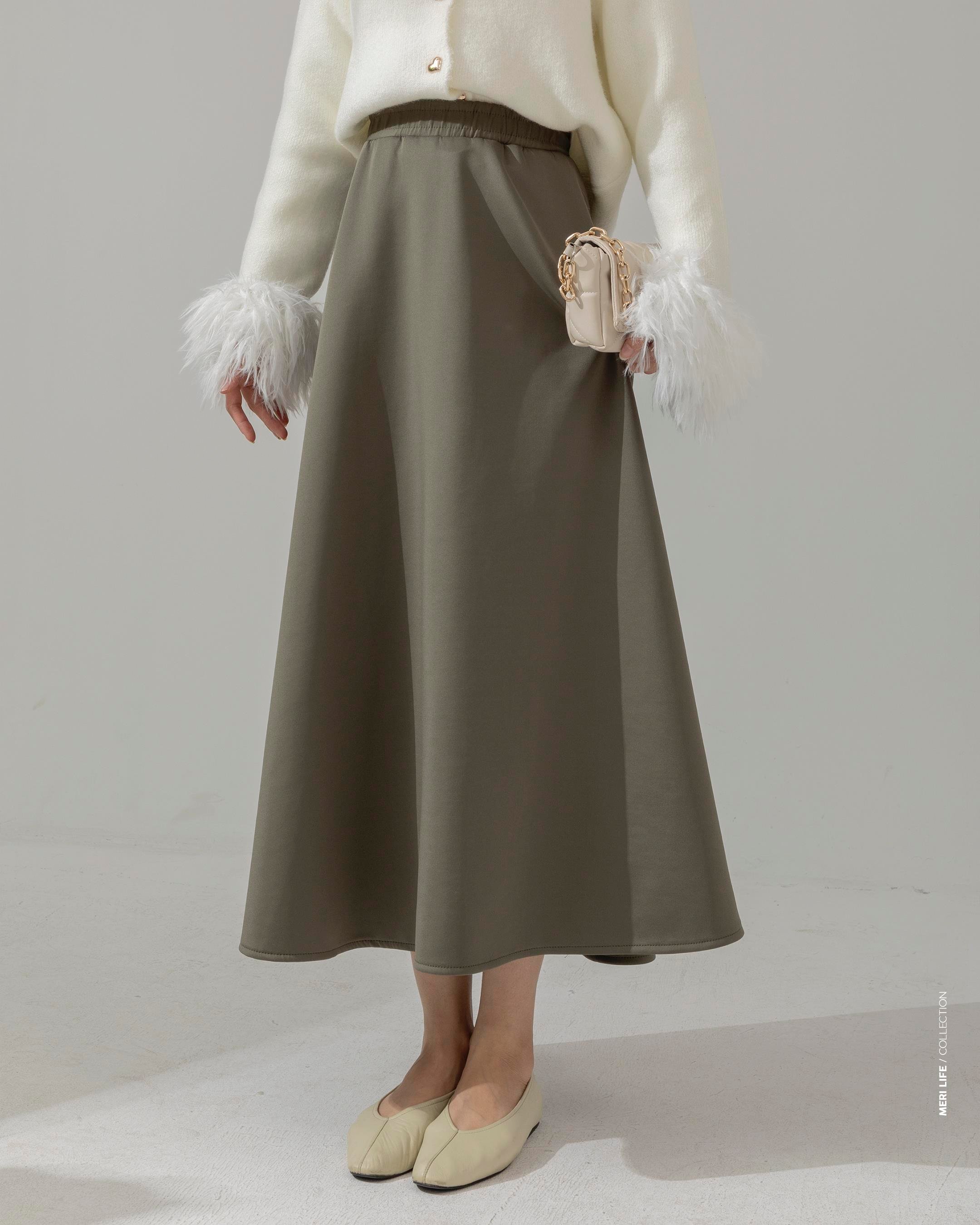 Beli Lastikli Haki Scuba Etek