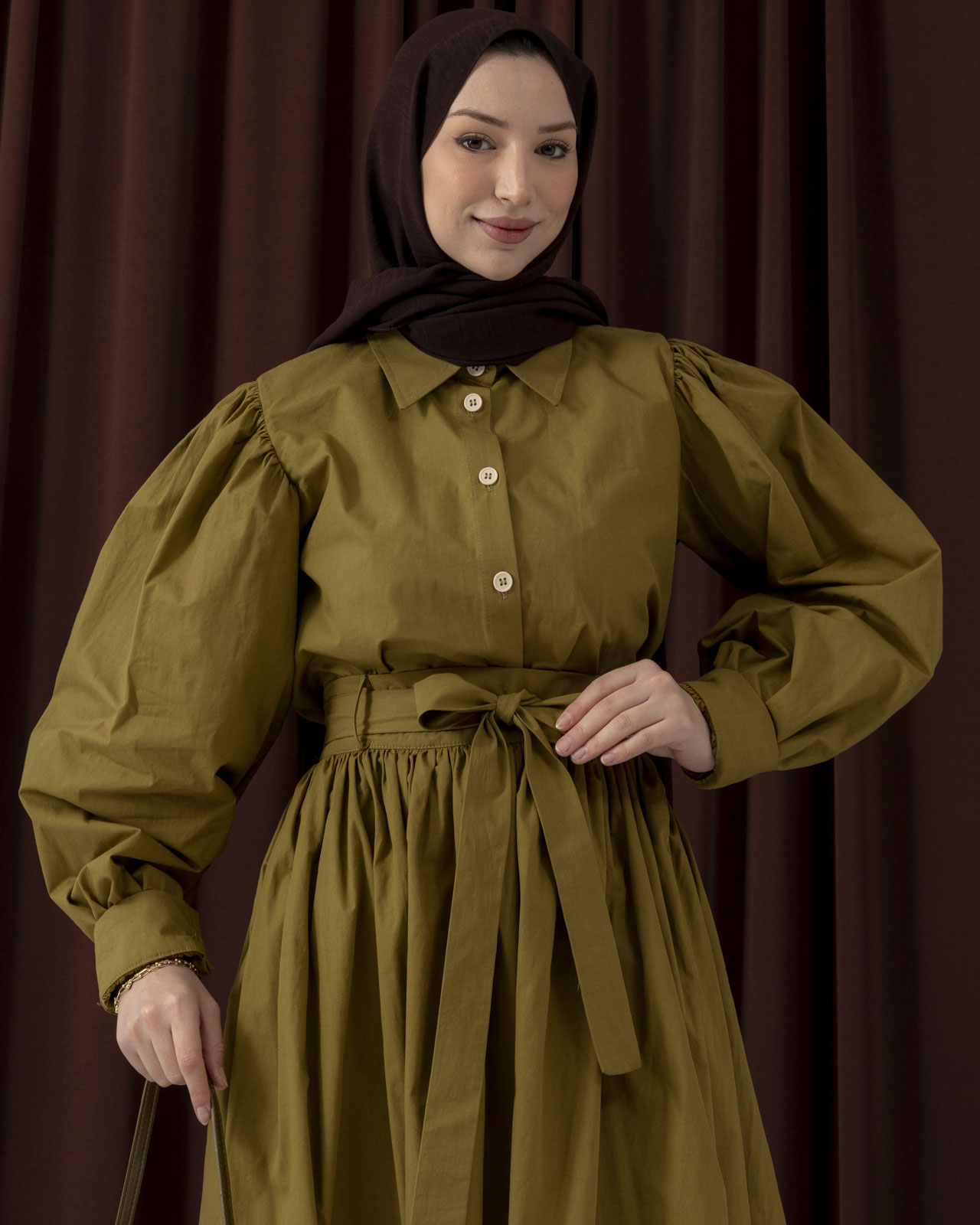 İnari Yağ Yeşili Etekli Takım