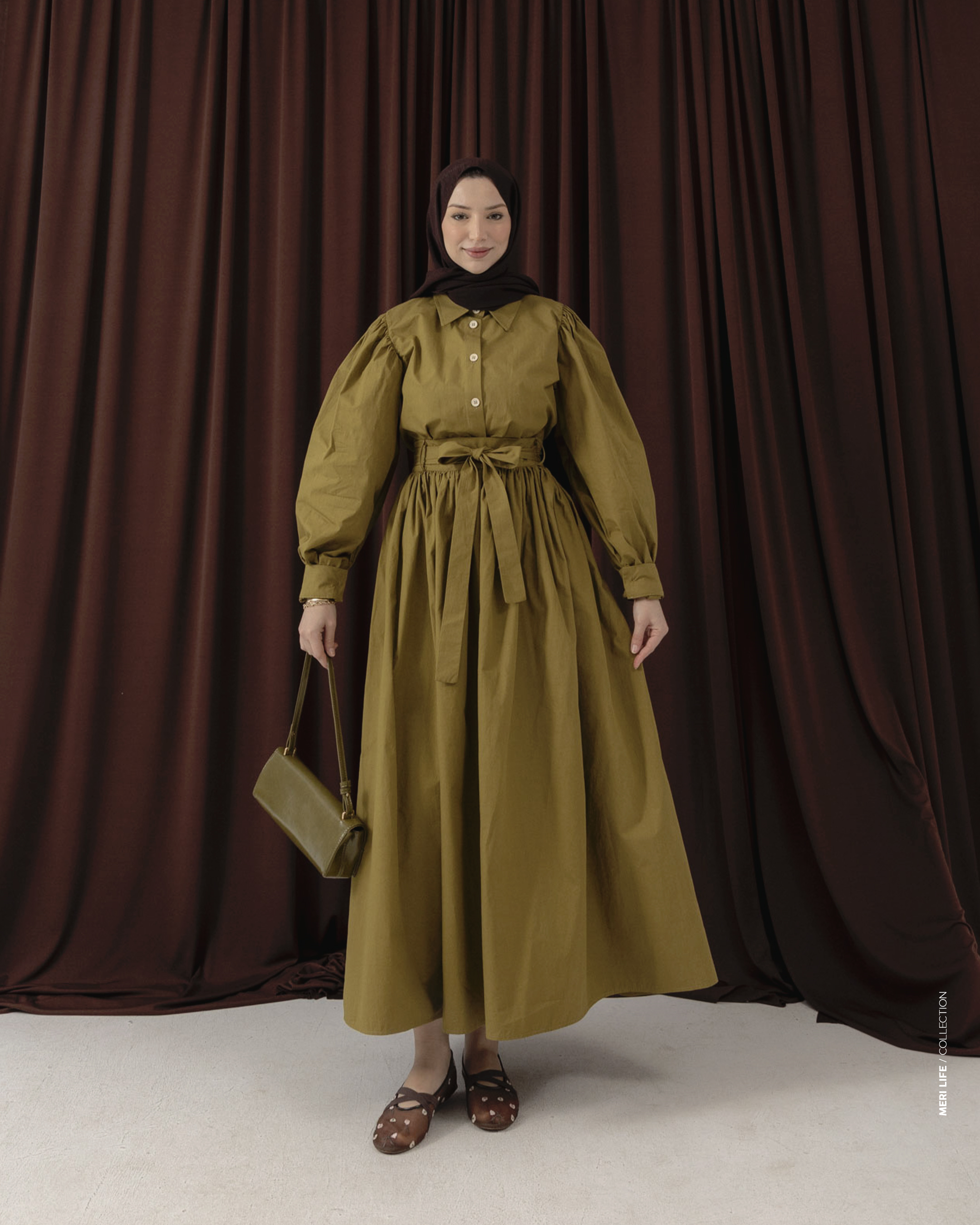 İnari Yağ Yeşili Etekli Takım