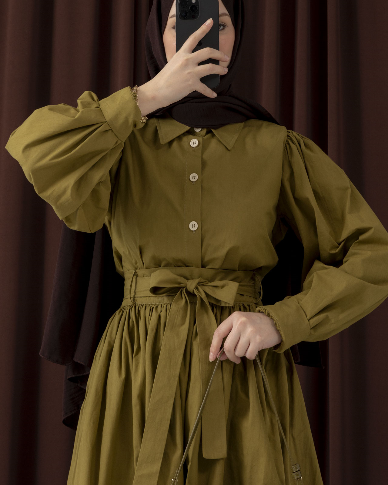 İnari Yağ Yeşili Etekli Takım