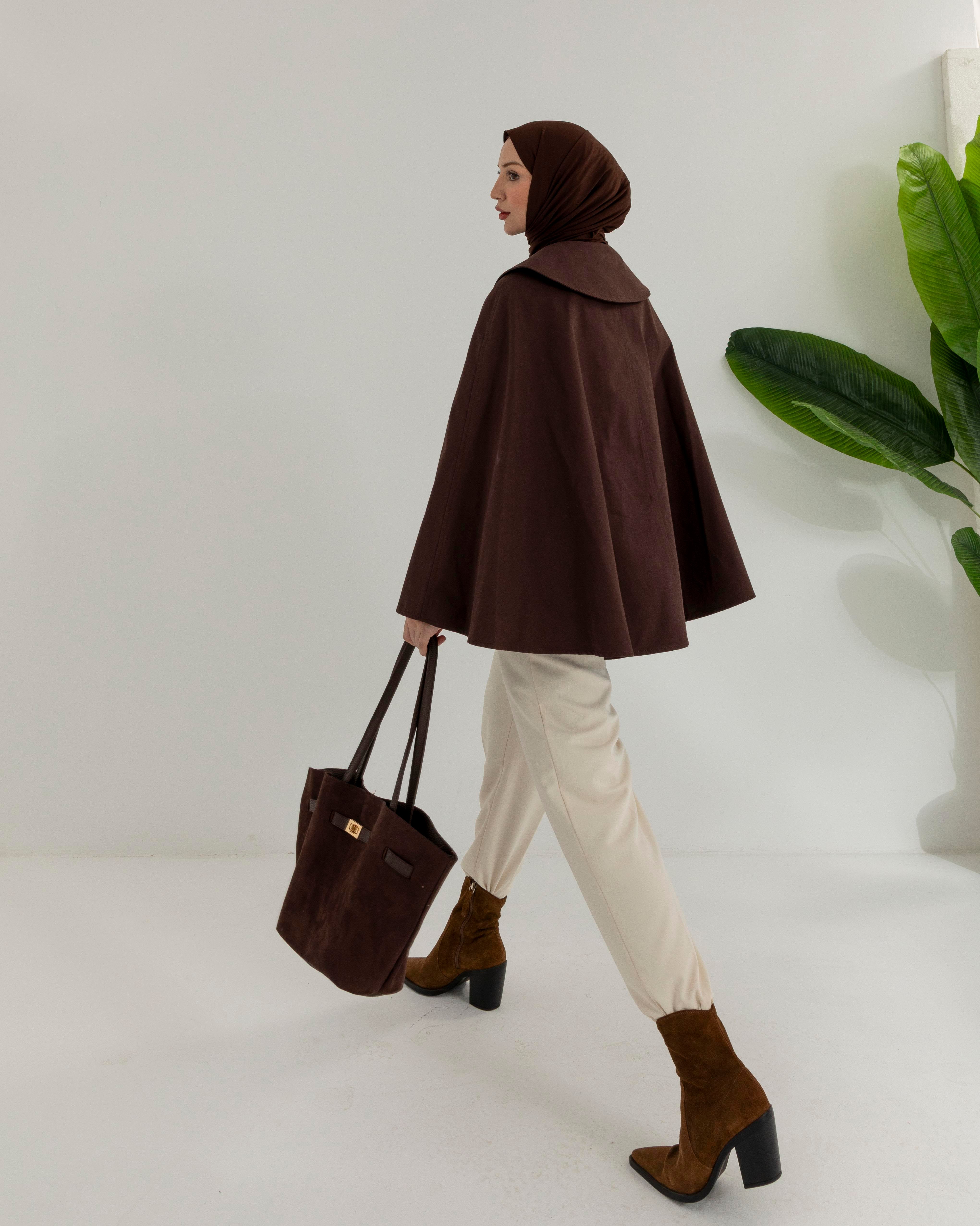 Kemeri Tokalı Kahve Trençkot