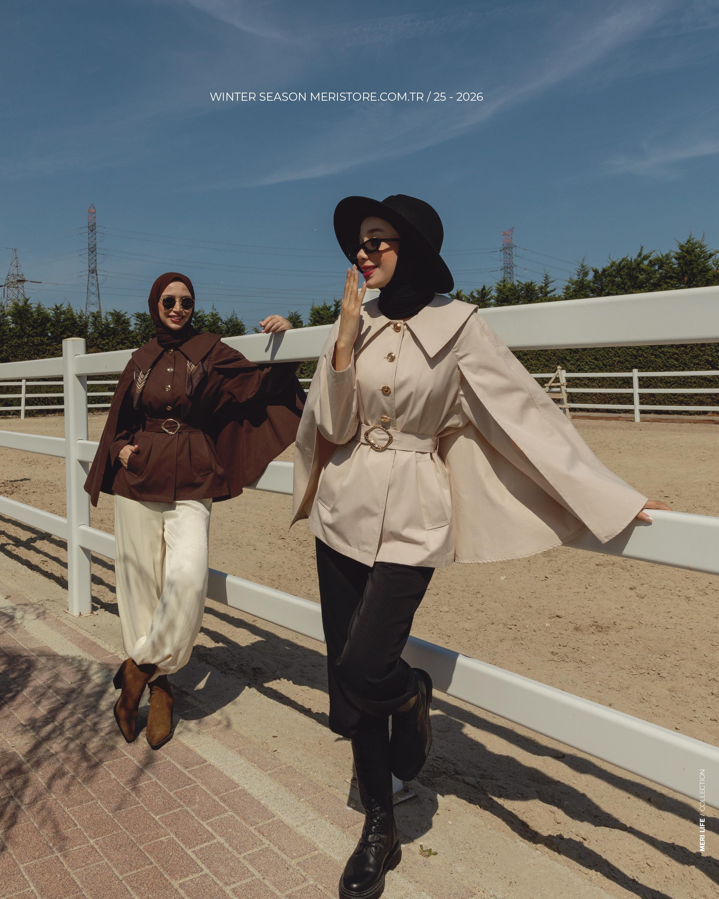 Kemeri Tokalı Krem Trençkot