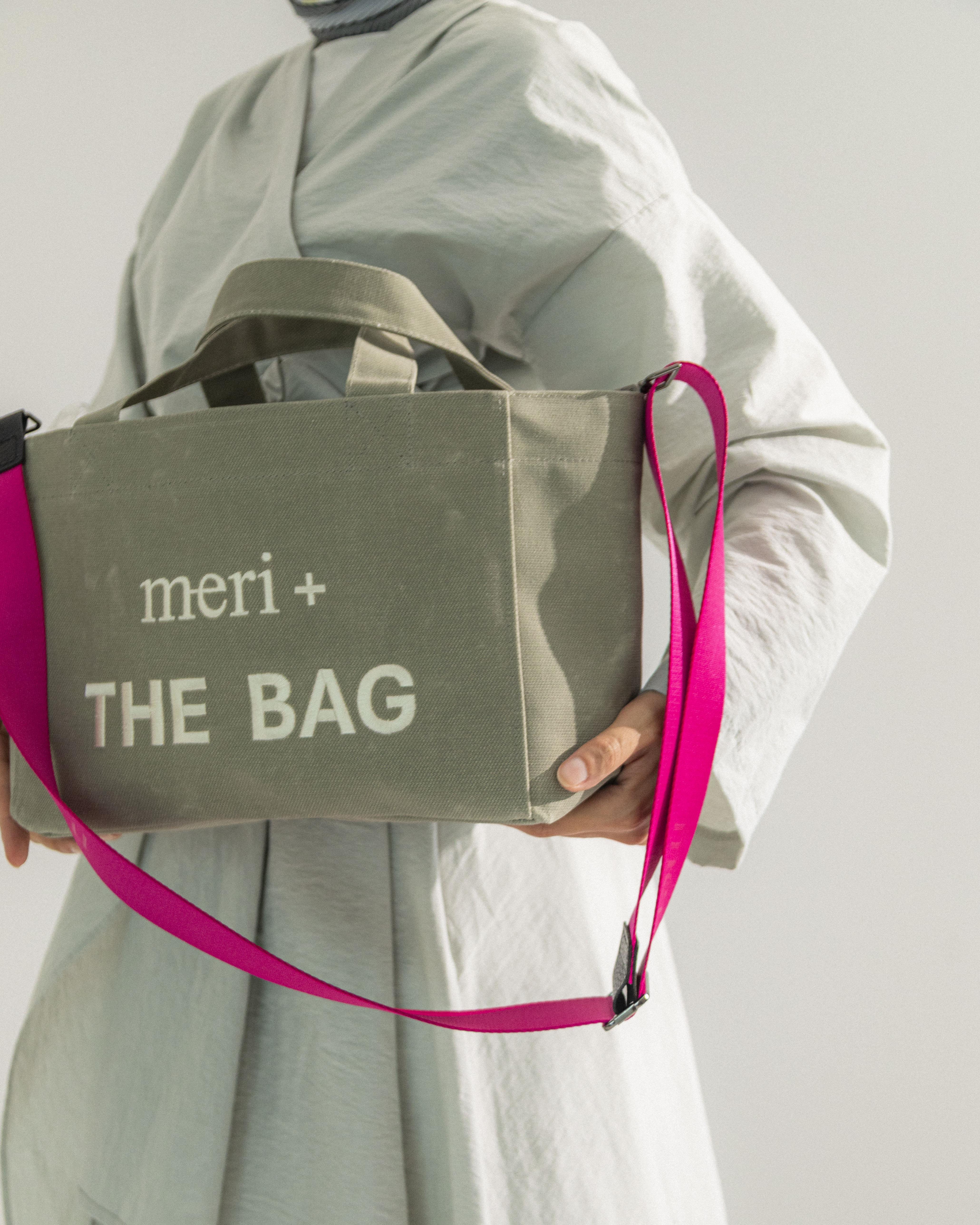 Küçük Boy Çağla Kanvas Çanta-Fuşya Kayış