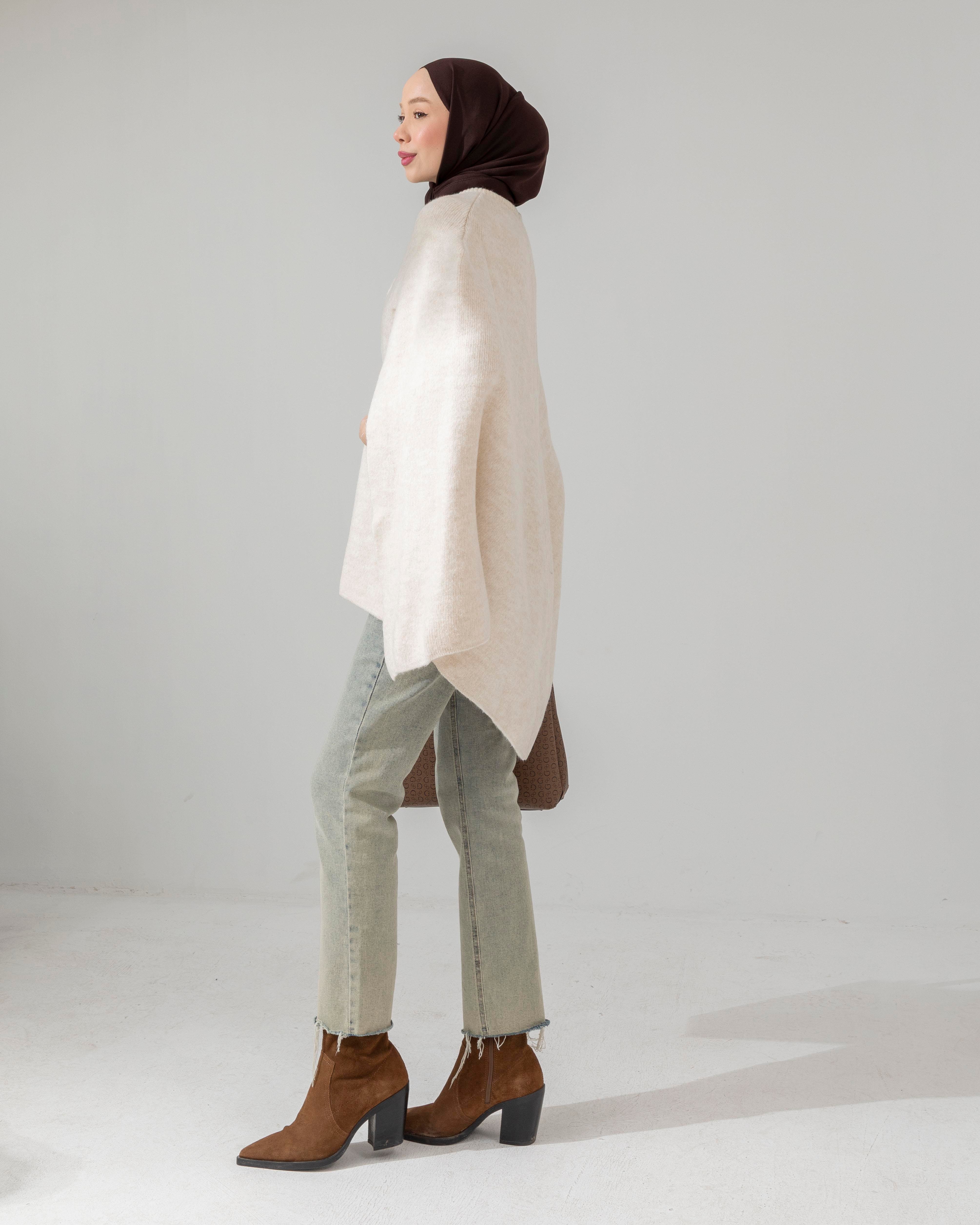 Oversize Krem Triko Panço