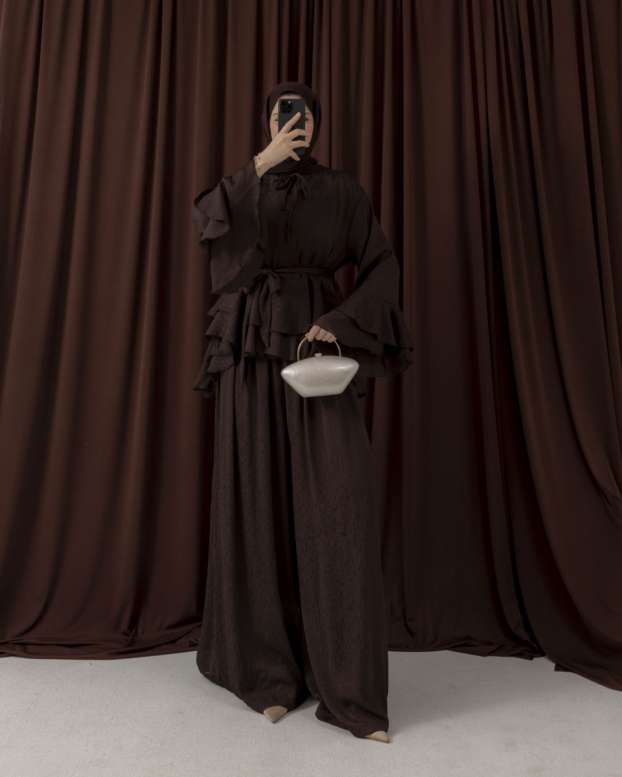 Volanlı Kahve Takım