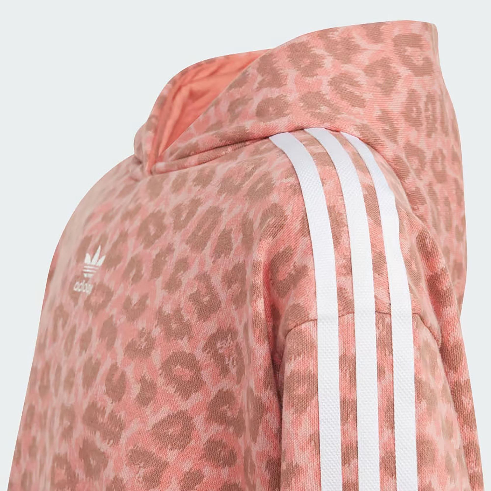 Adidas Çocuk Günlük Kapşonlu Sweatshirt Crop Hoodie Ij0746