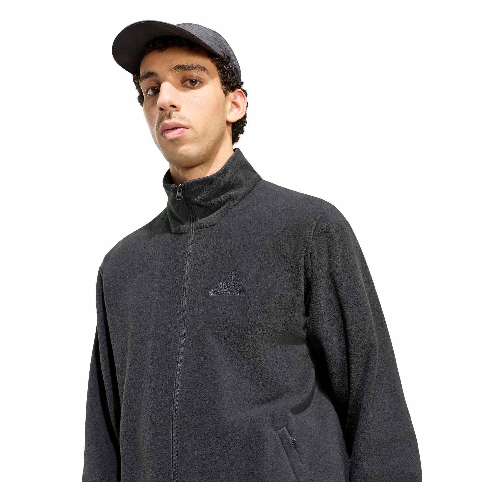 Adidas Erkek Essentials Full-Zip Tam Boy Fermuarlı Sweatshirt - KY9784