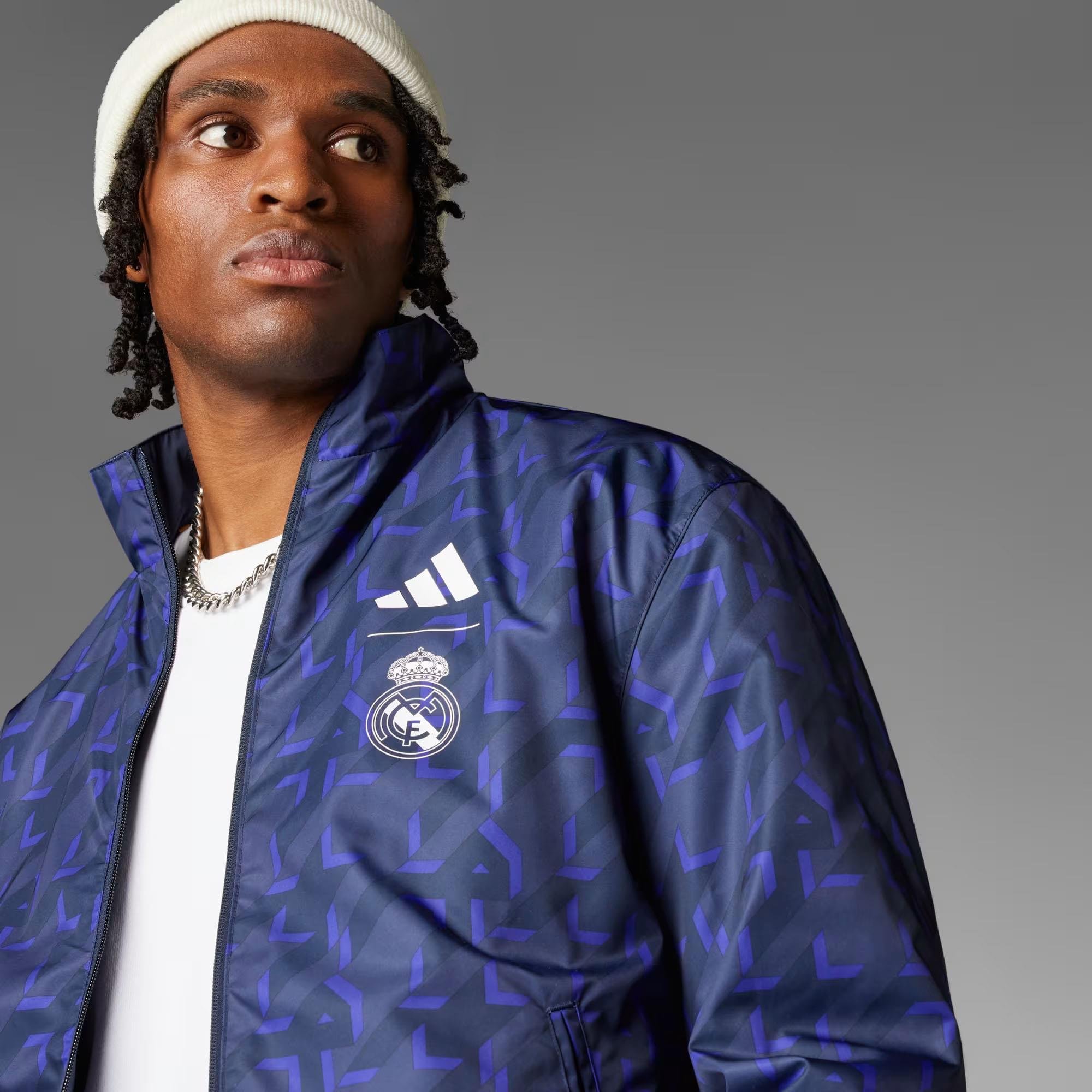 Adidas Erkek Futbol Fermuarlı Üst Real Madrid Anthem Jkt Iq0549