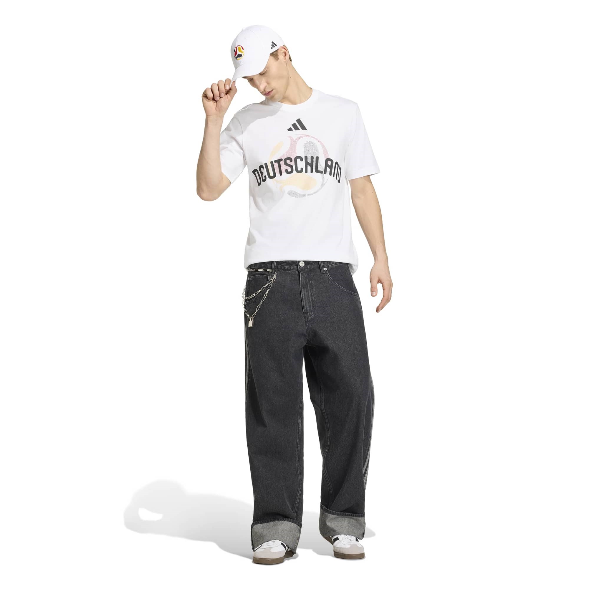 Adidas Erkek Futbol T-Shirt Almanya Olp Tee Jz8917