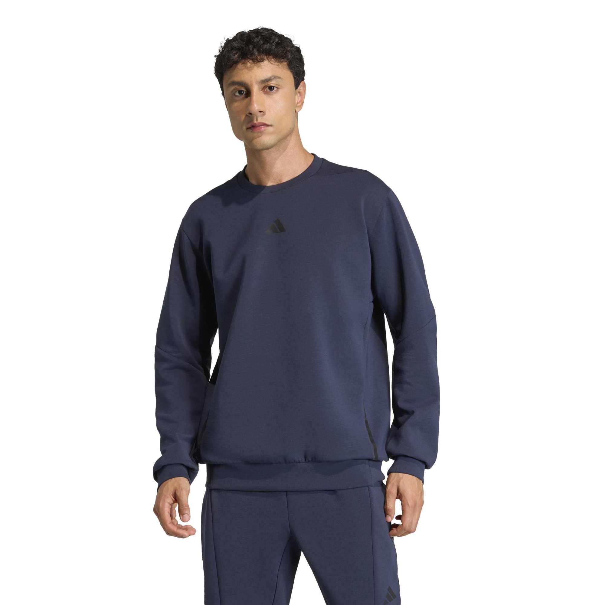 Adidas Erkek Günlük Kapşonlu Eşofman Üstü D4T Crew Sweats KA4811