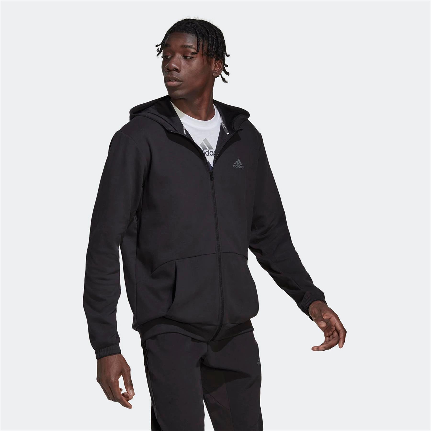 Adidas Erkek Günlük Kapşonlu Eşofman Üstü Yo Fz Hood Hl2403