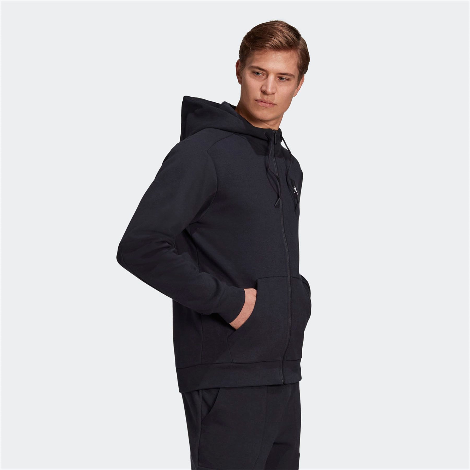 Adidas Erkek Günlük Kapşonlu Eşofman Üstü Mhs Fz Sta Fr7158