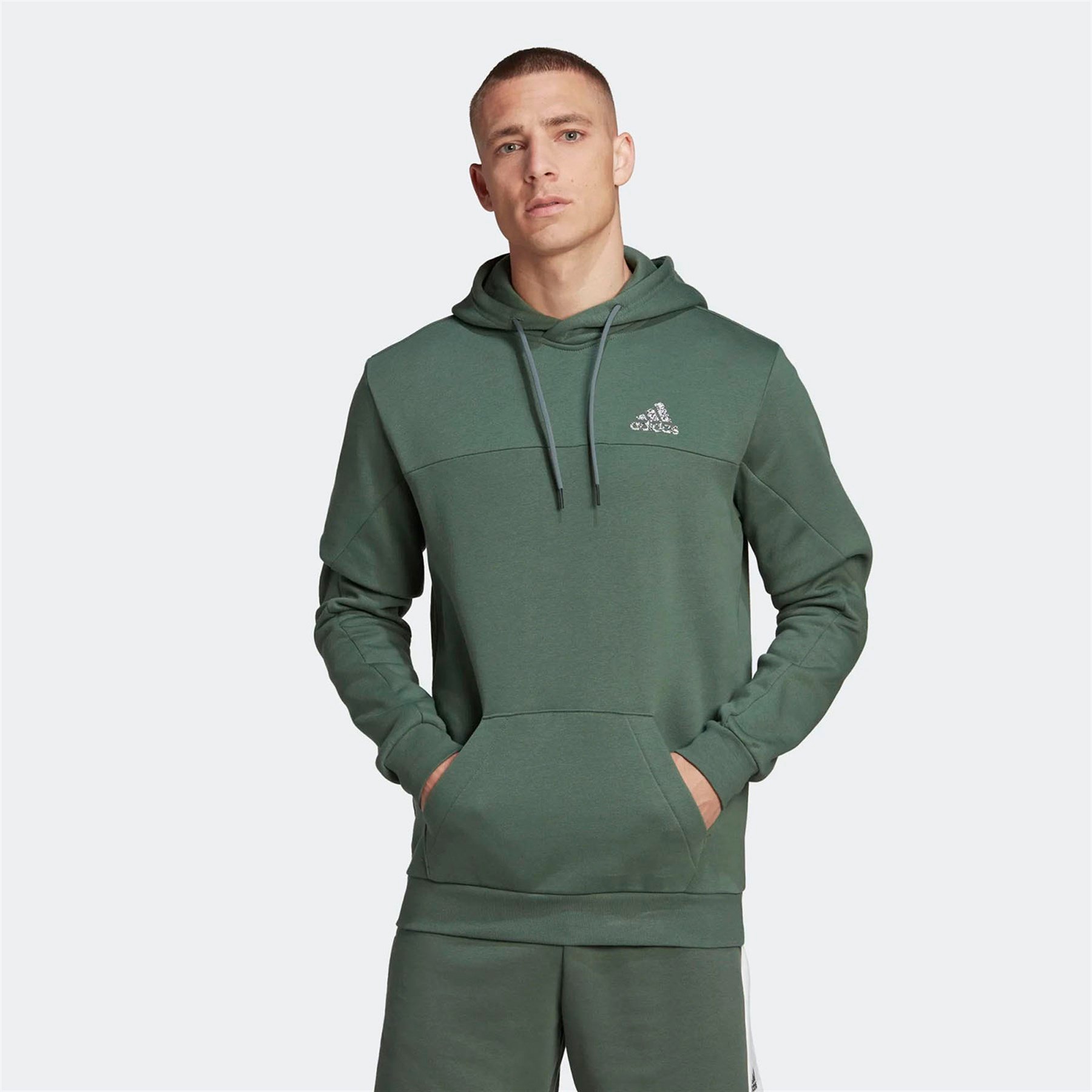 Adidas Erkek Günlük Kapşonlu Eşofman Üstü M Fl Recbos Hd Hm7889
