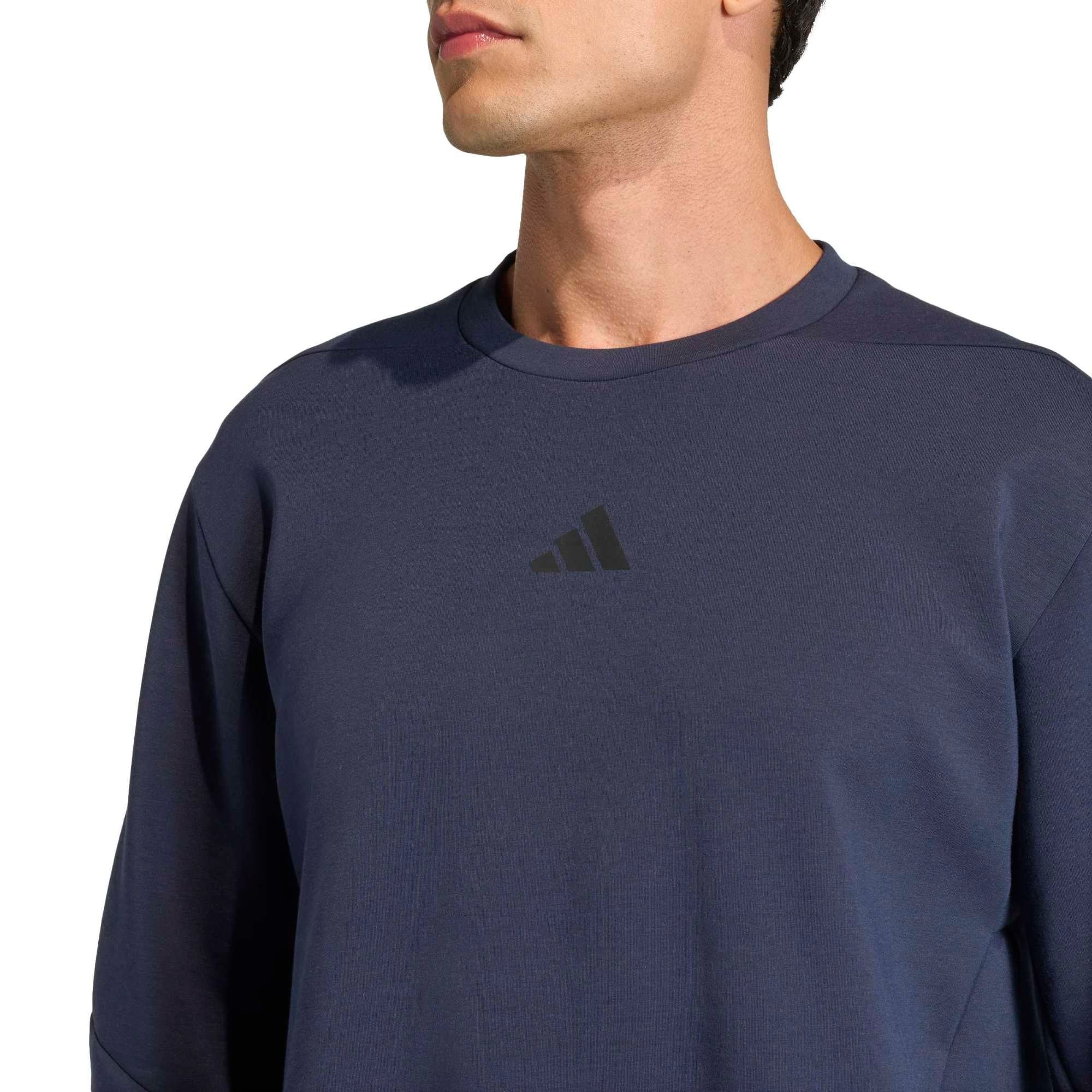Adidas Erkek Günlük Kapşonlu Eşofman Üstü D4T Crew Sweats KA4811