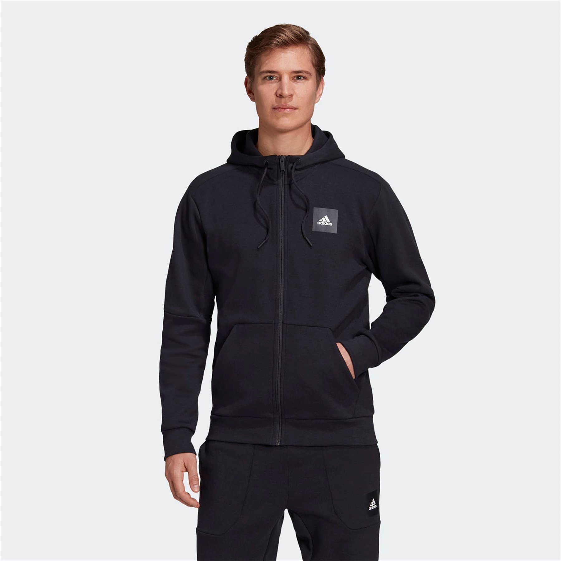 Adidas Erkek Günlük Kapşonlu Eşofman Üstü Mhs Fz Sta Fr7158