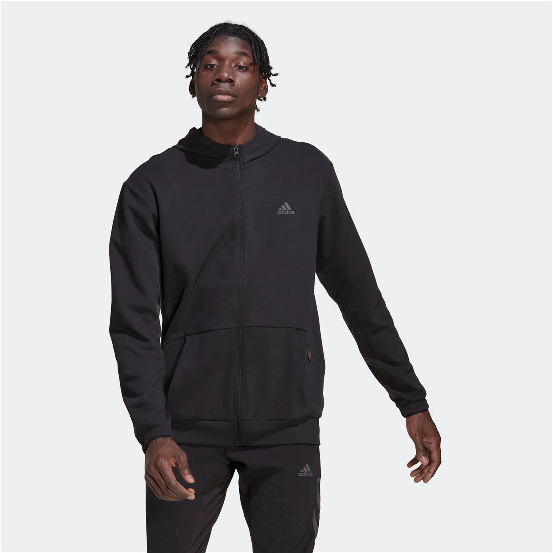 Adidas Erkek Günlük Kapşonlu Eşofman Üstü Yo Fz Hood Hl2403