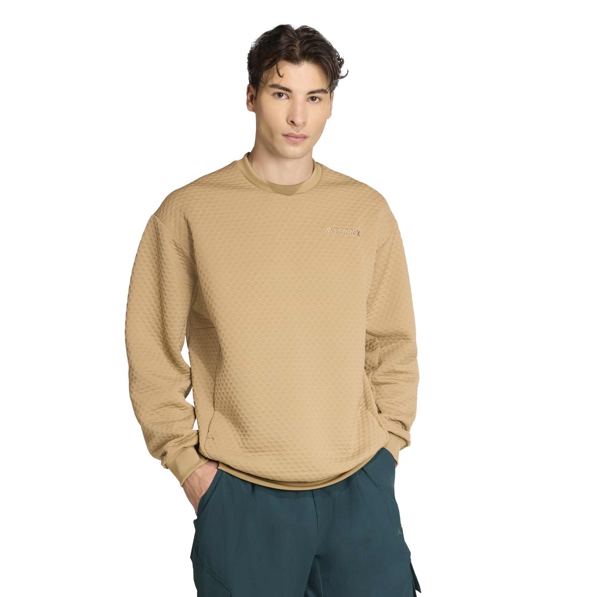 Adidas Erkek Günlük Kapşonlu Eşofman Üstü Terrex Xploric Crewneck