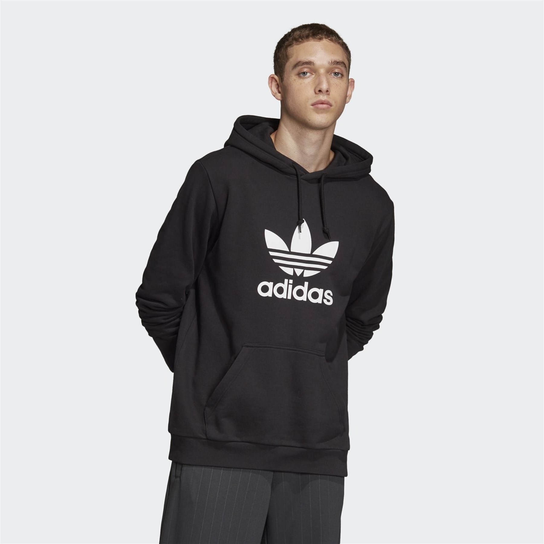Adidas Erkek Günlük Kapşonlu Sweat Dt7964 Trefoıl Hoodıe