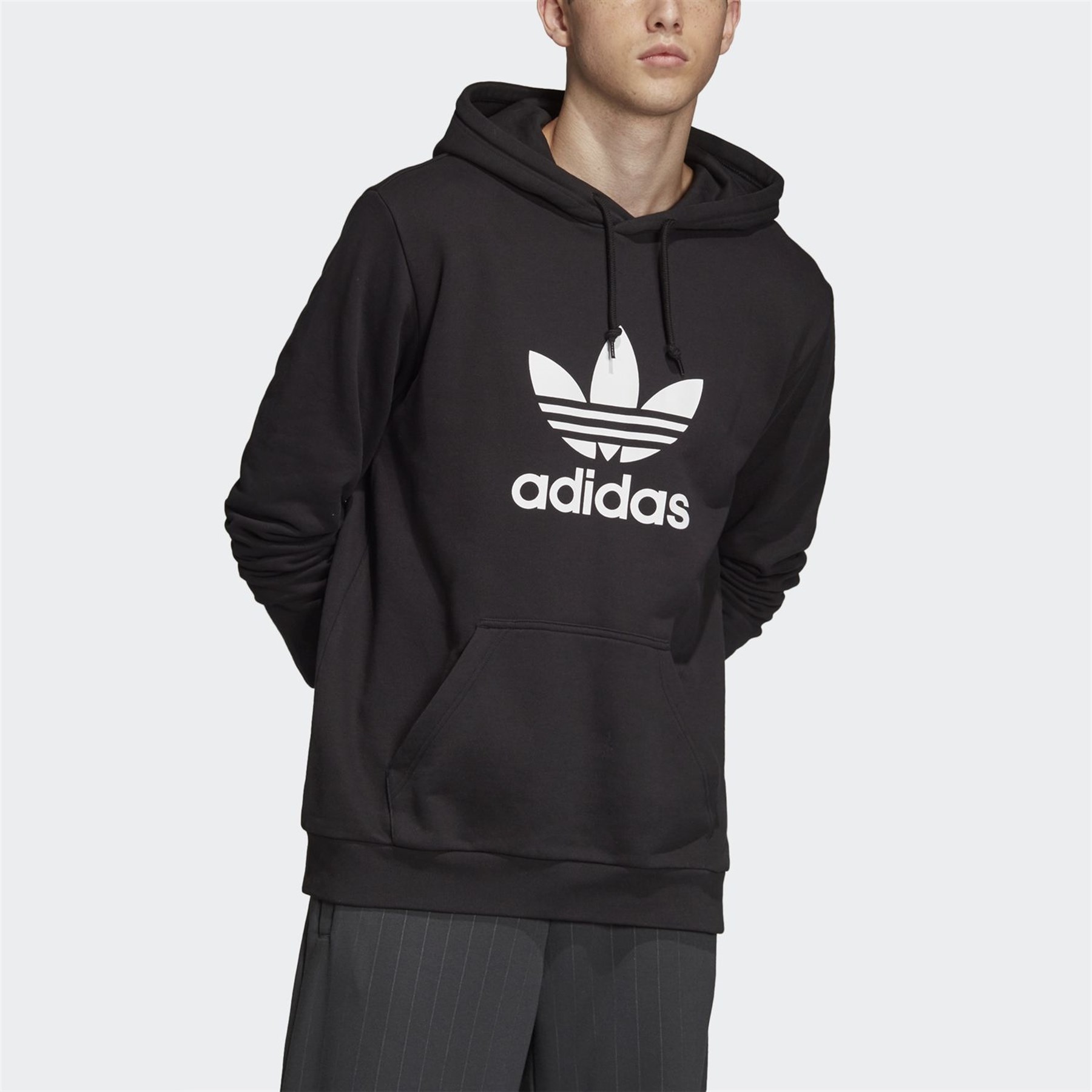 Adidas Erkek Günlük Kapşonlu Sweat Dt7964 Trefoıl Hoodıe
