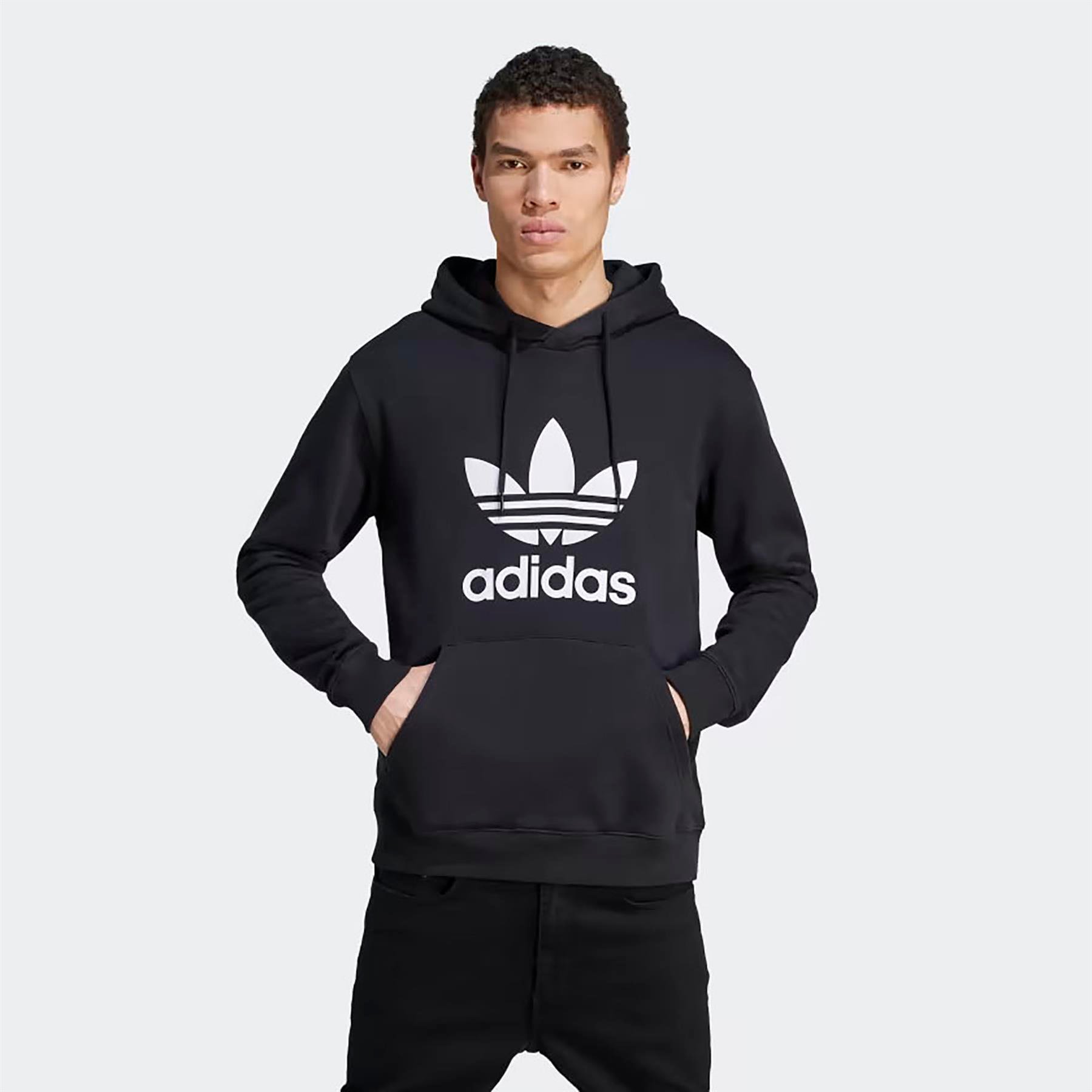 Adidas Erkek Günlük Kapşonlu Sweatshirt Trefoıl Hoody Im4489