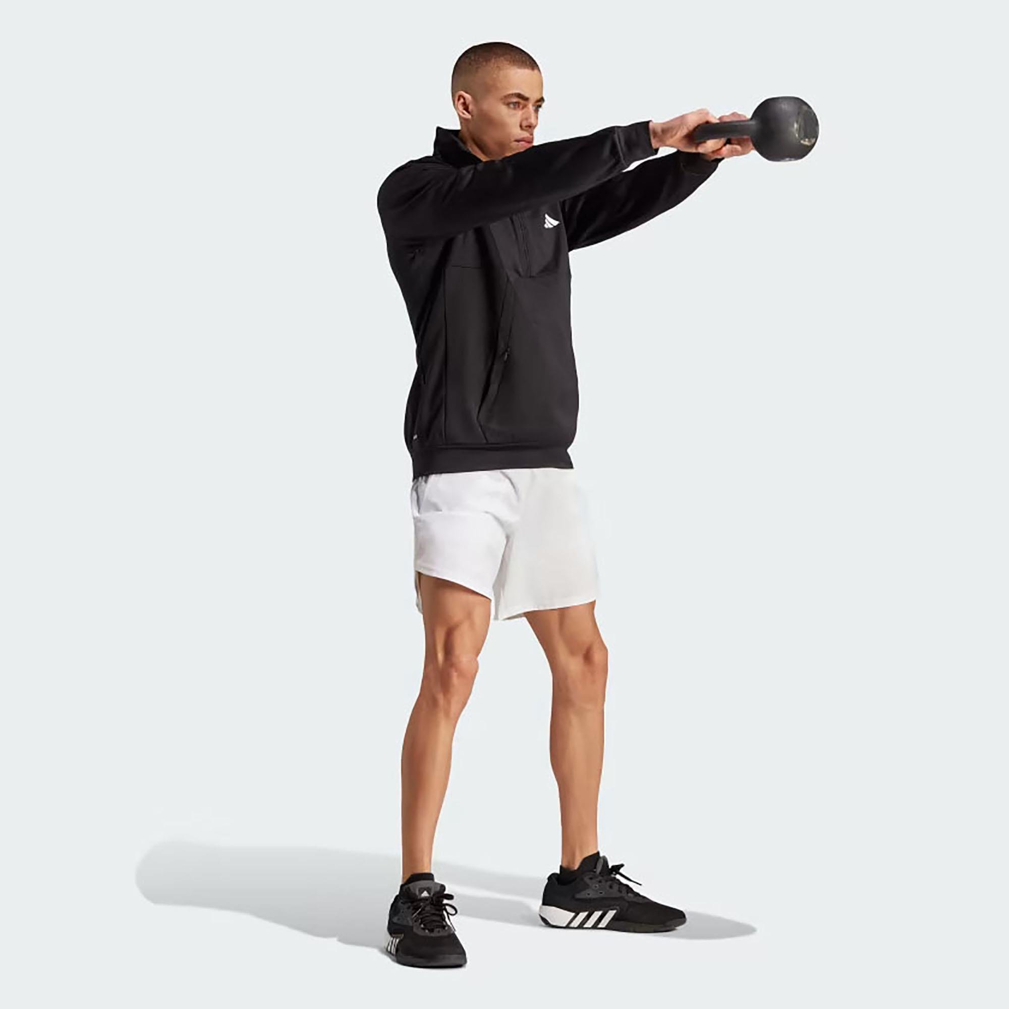 Adidas Erkek Günlük Kapşonlu Sweatshirt M Gg Sl 1-4 Zıp Hz3055