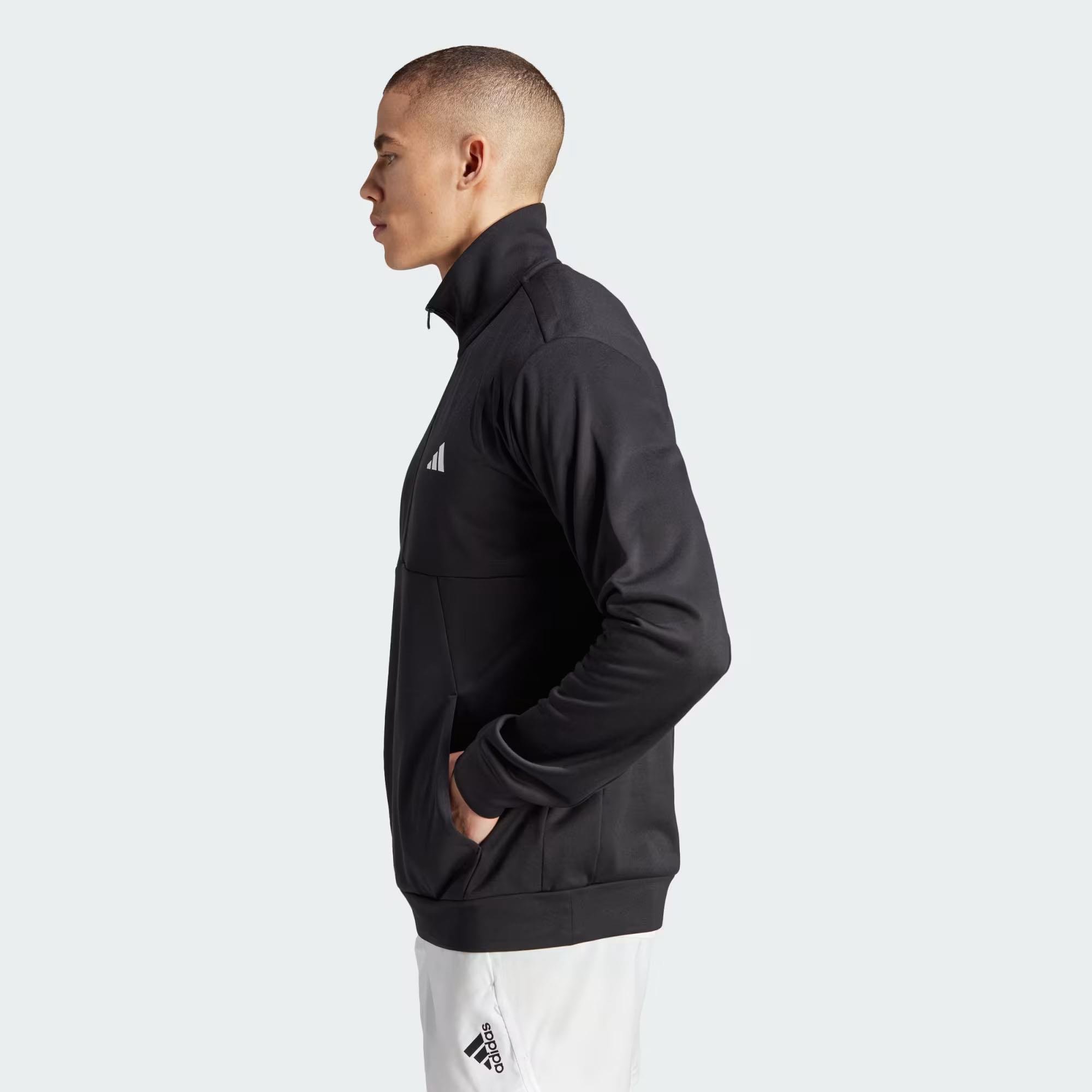Adidas Erkek Günlük Kapşonlu Sweatshirt M Gg Sl 1-4 Zıp Hz3055