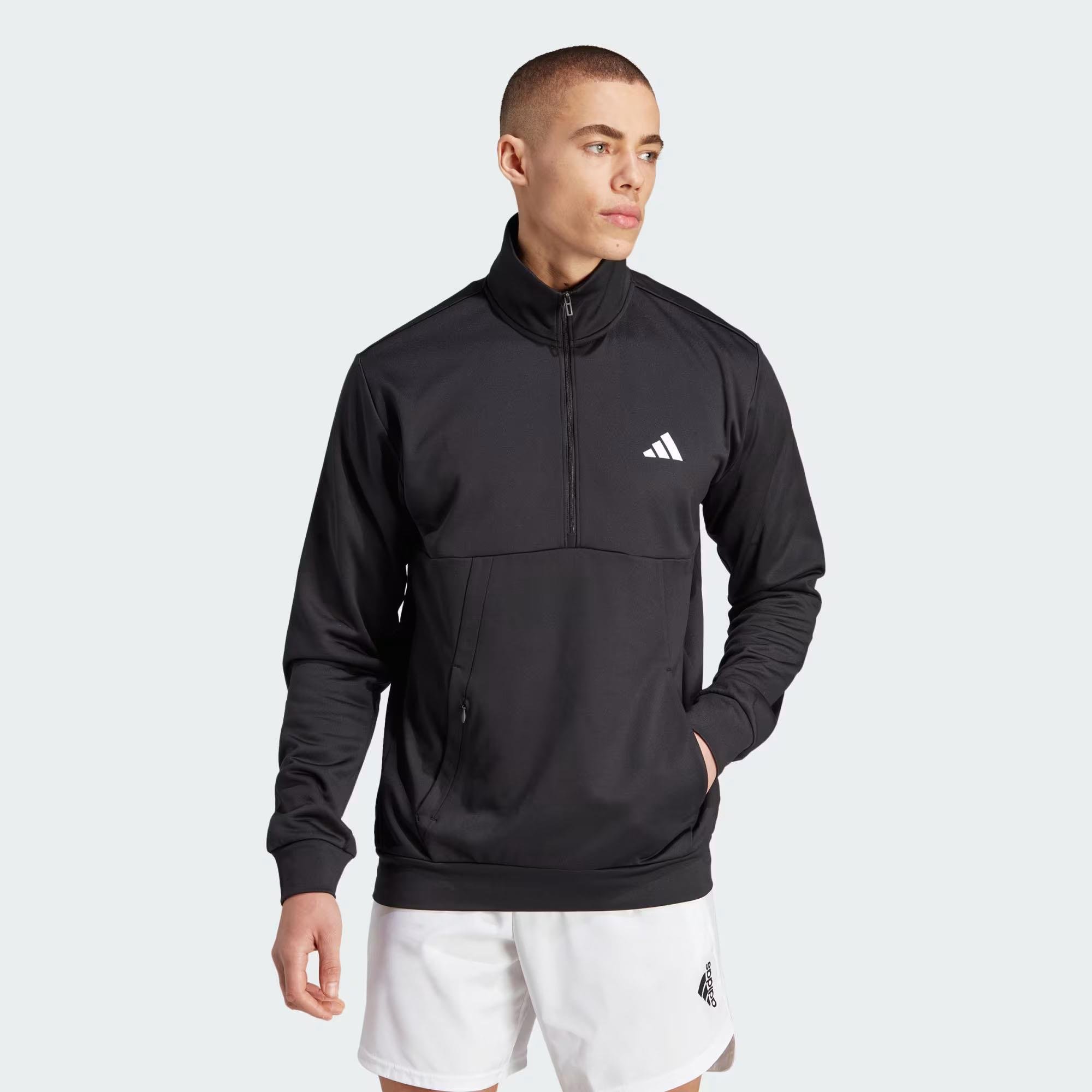 Adidas Erkek Günlük Kapşonlu Sweatshirt M Gg Sl 1-4 Zıp Hz3055
