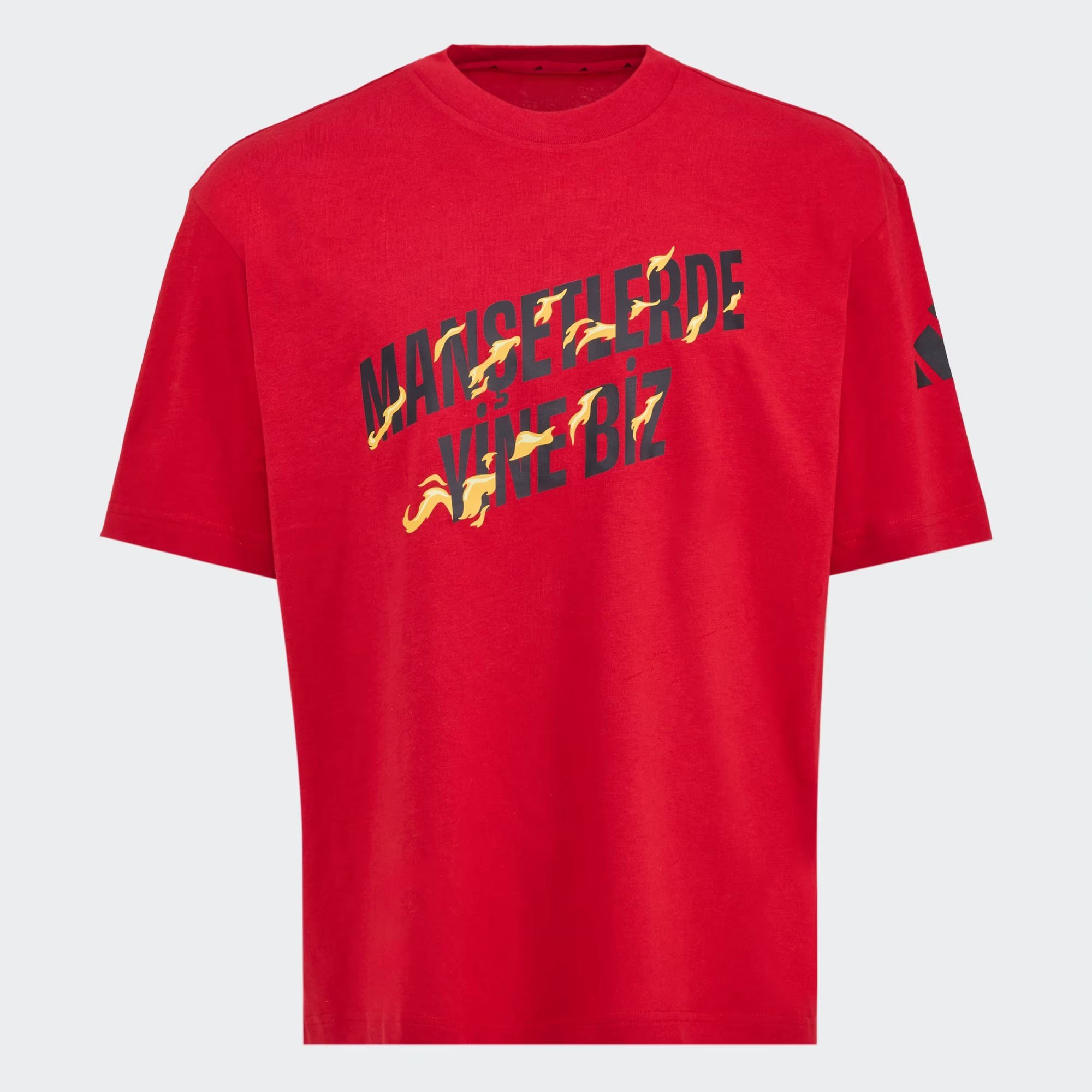 Adidas Erkek Günlük T-shirt Manşetlerde Yine Biz Kn2493 MANSETLERDE YINE BIZ TEE M