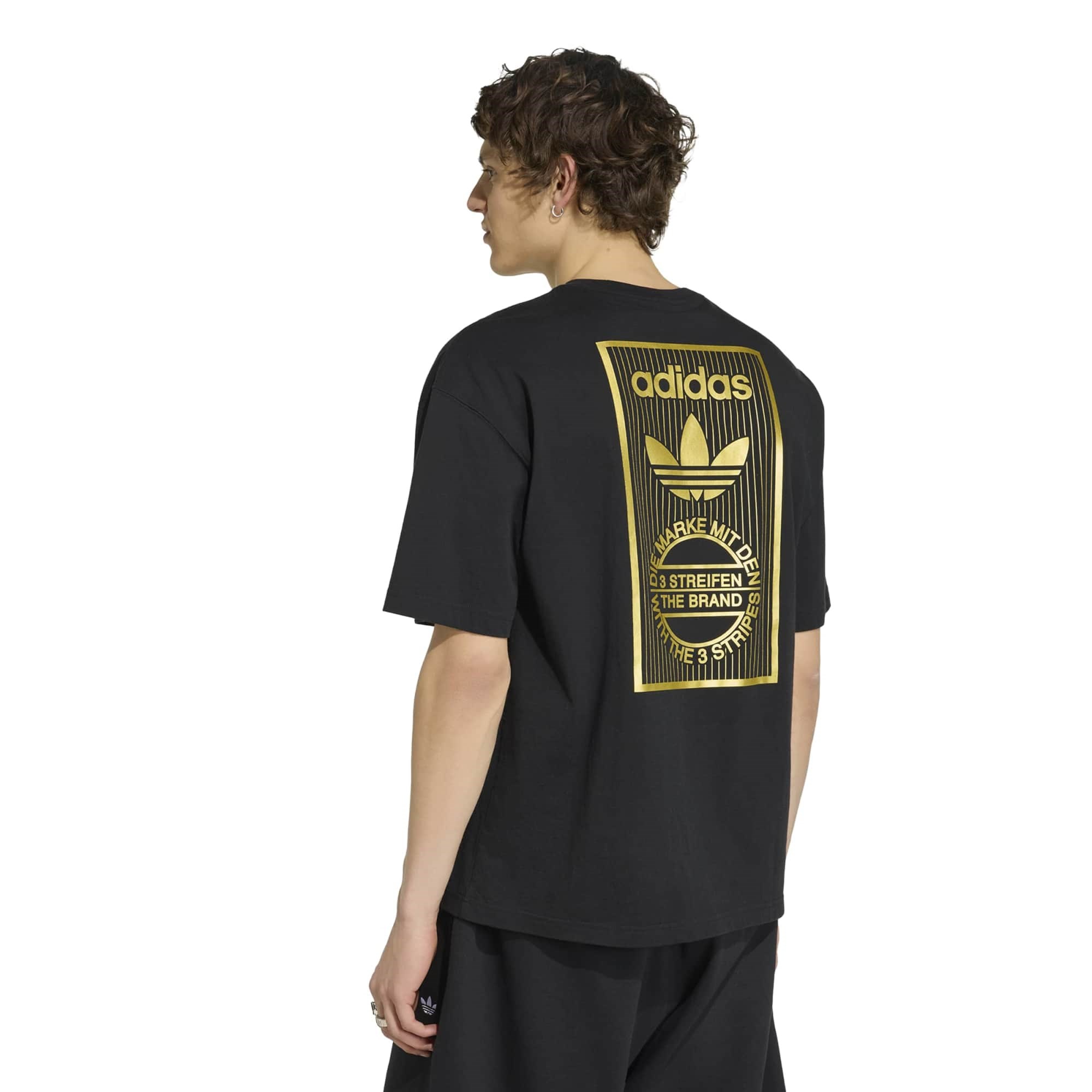 Adidas Erkek Günlük T-Shirt Varsity Gold TL IB7076